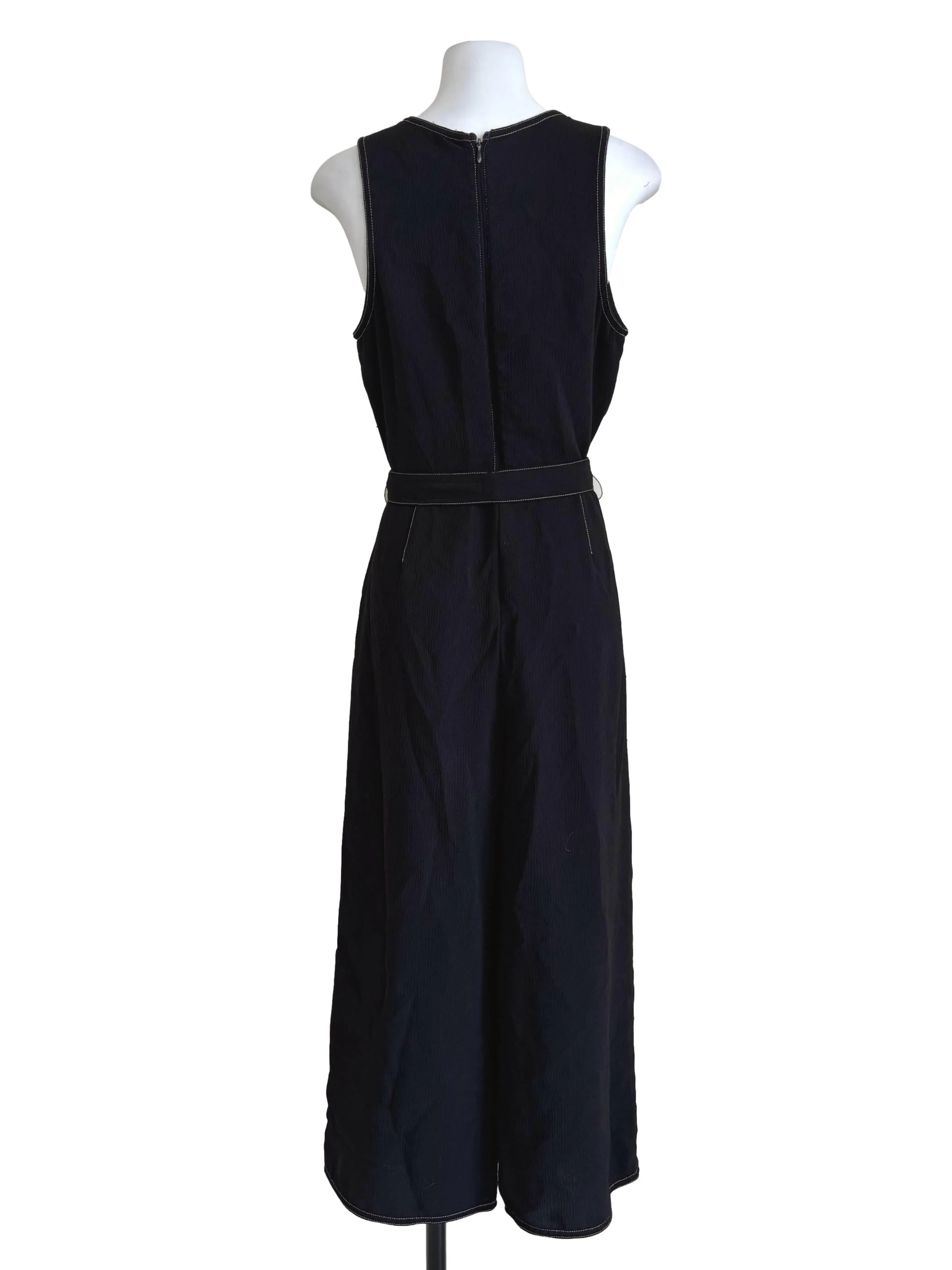 Onyx Black Sleeveless Jumpsuit - Image 2