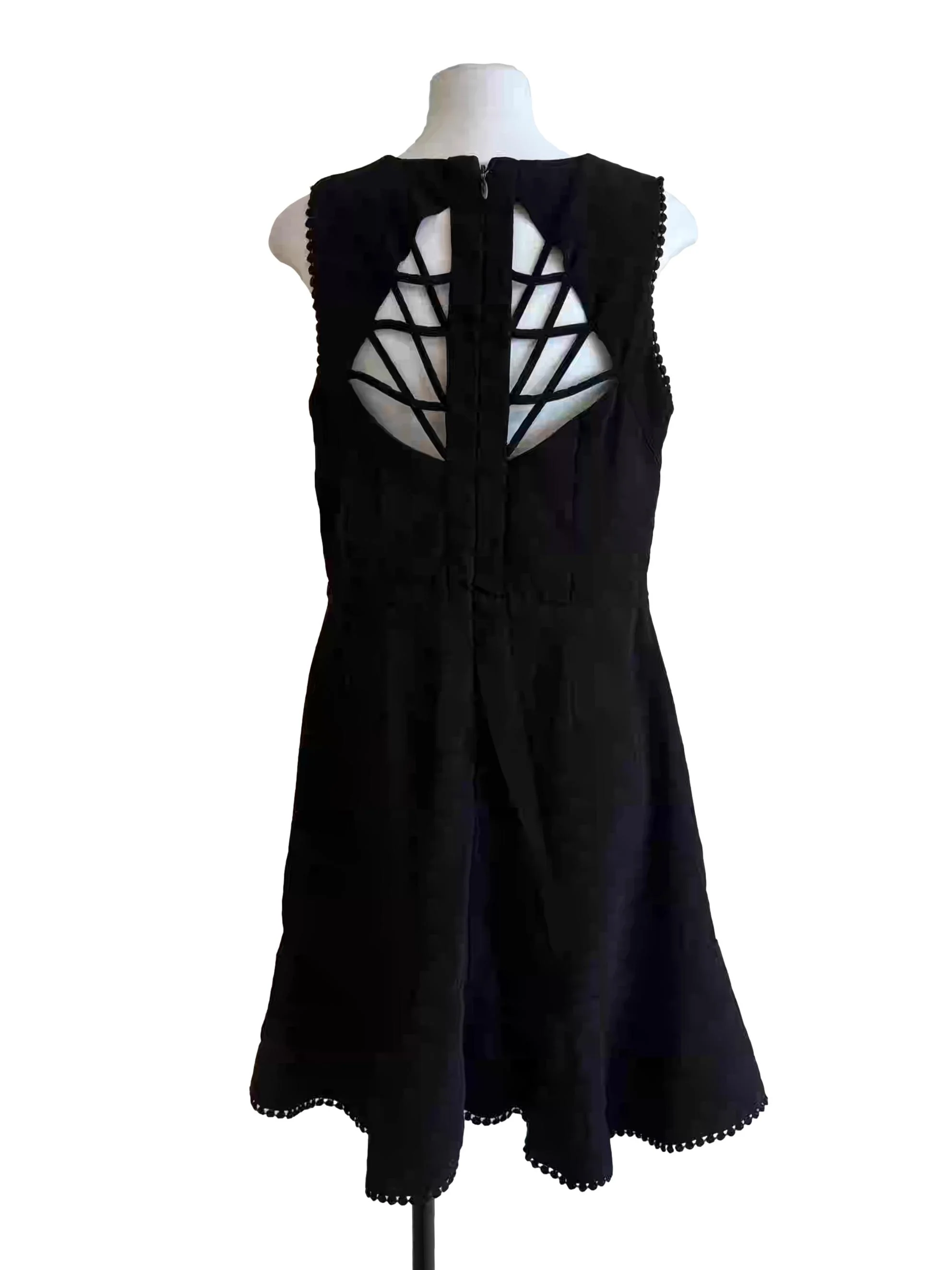 Onyx Black Sleeveless V-Neck Dress - Image 2