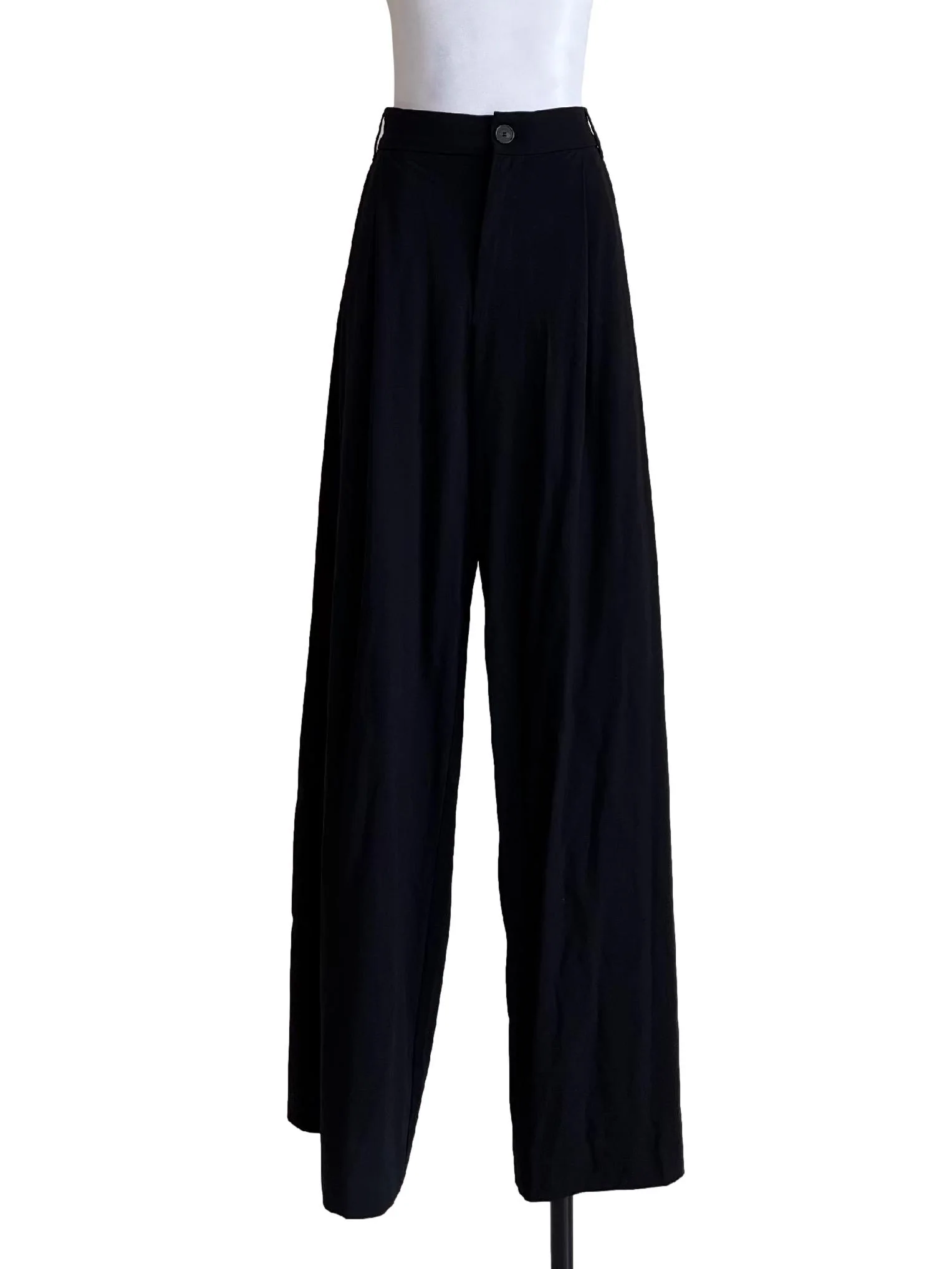 Onyx Black Wide Leg Culottes