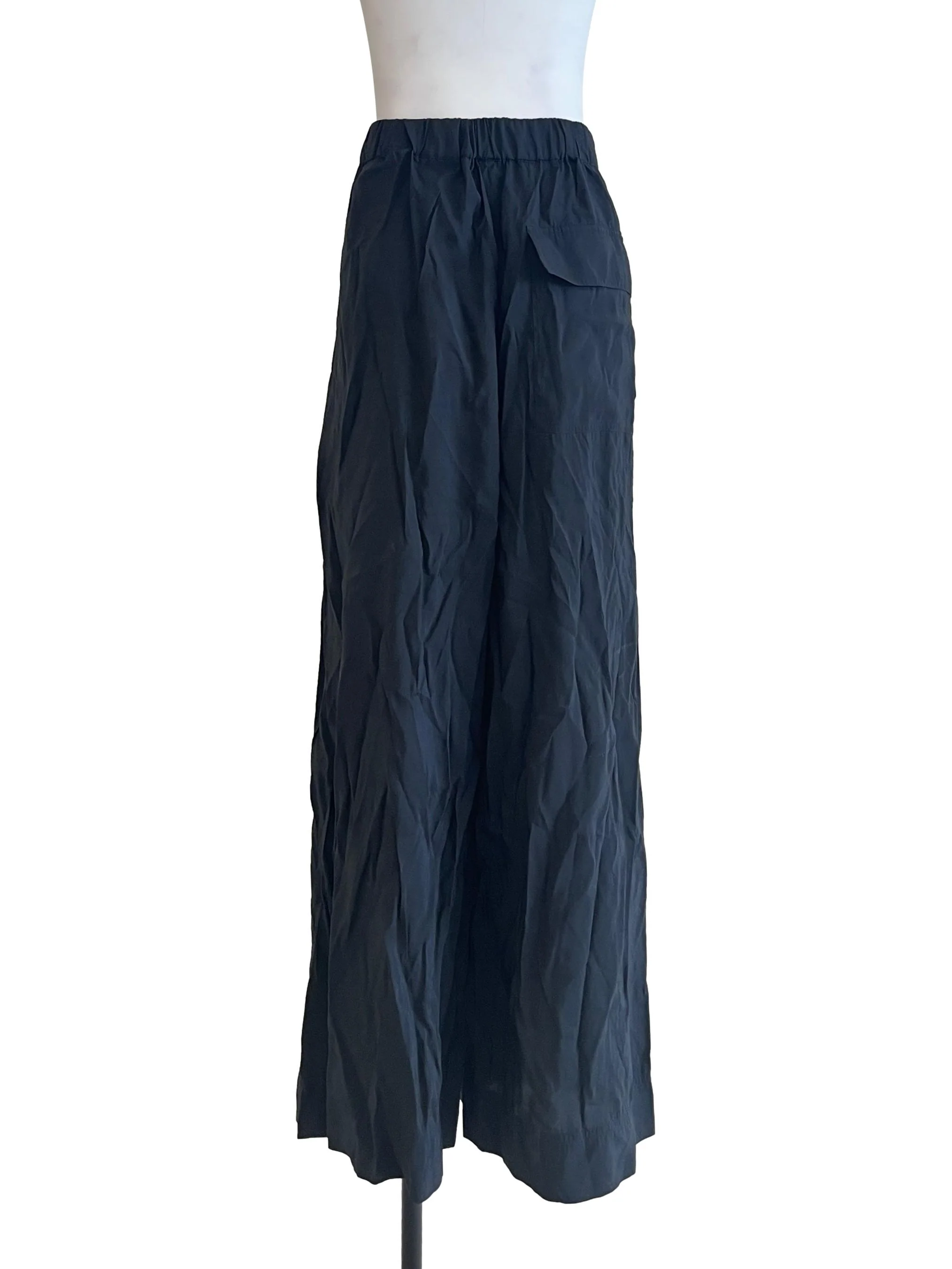 Onyx Black Wide Leg Pants - Image 2