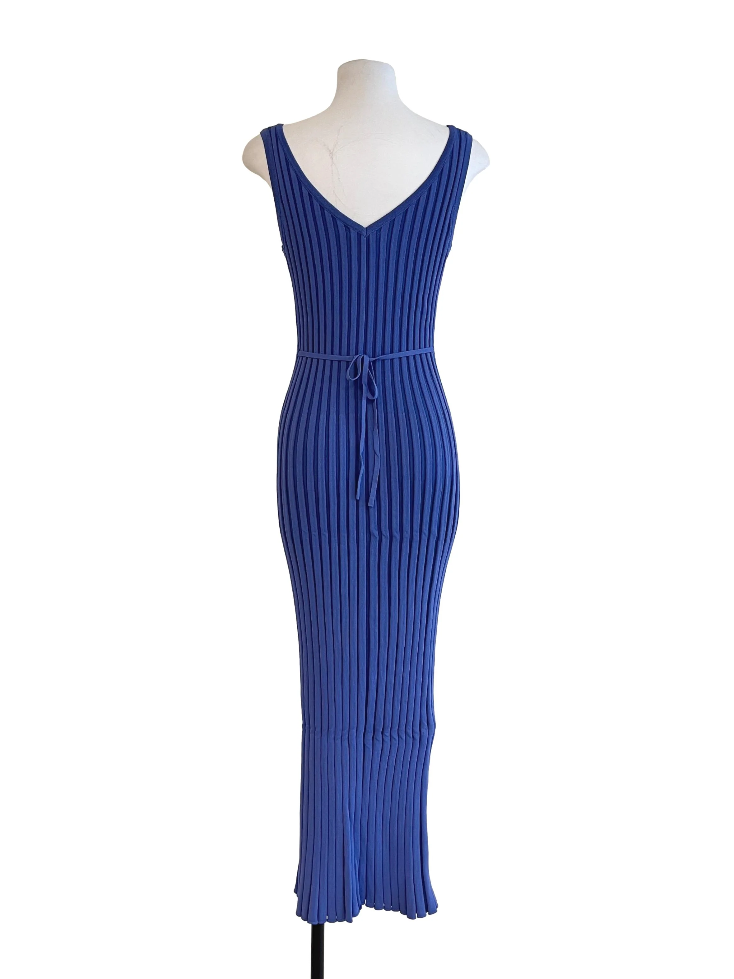Orchid Purple V Neck Bodycon Dress - Image 2