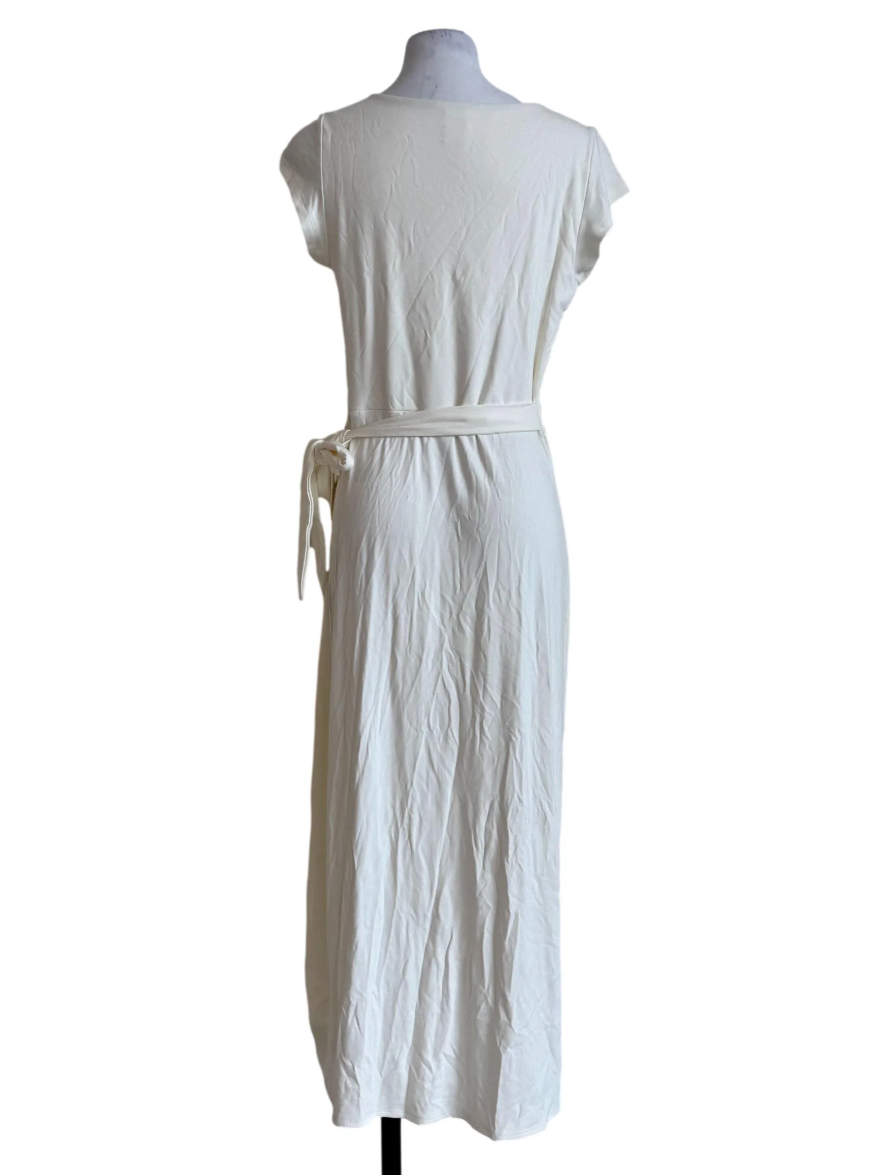Pale Cream Deep Neck Dress - Image 2