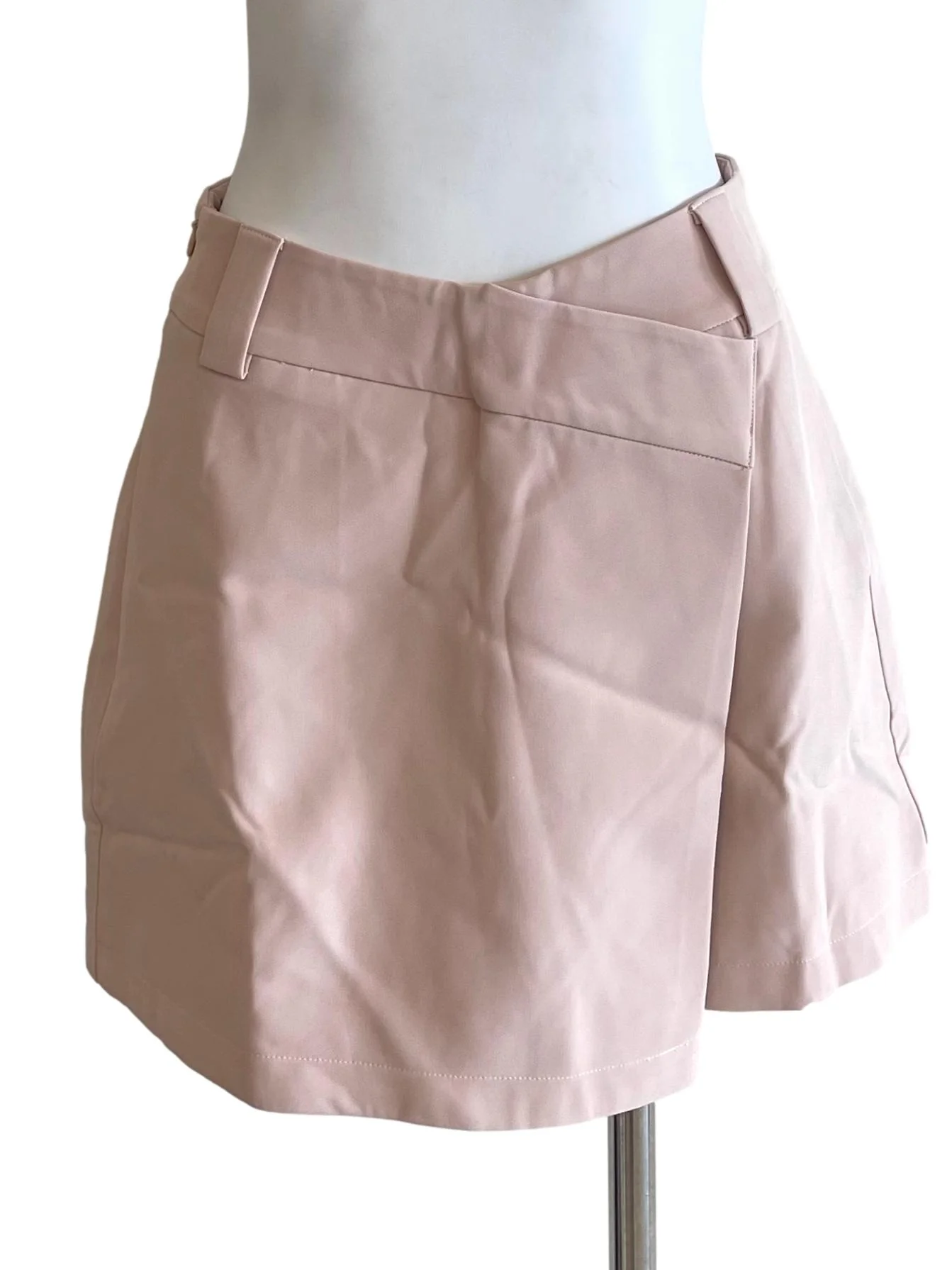 Pale Pink A-Line Mini Skirt