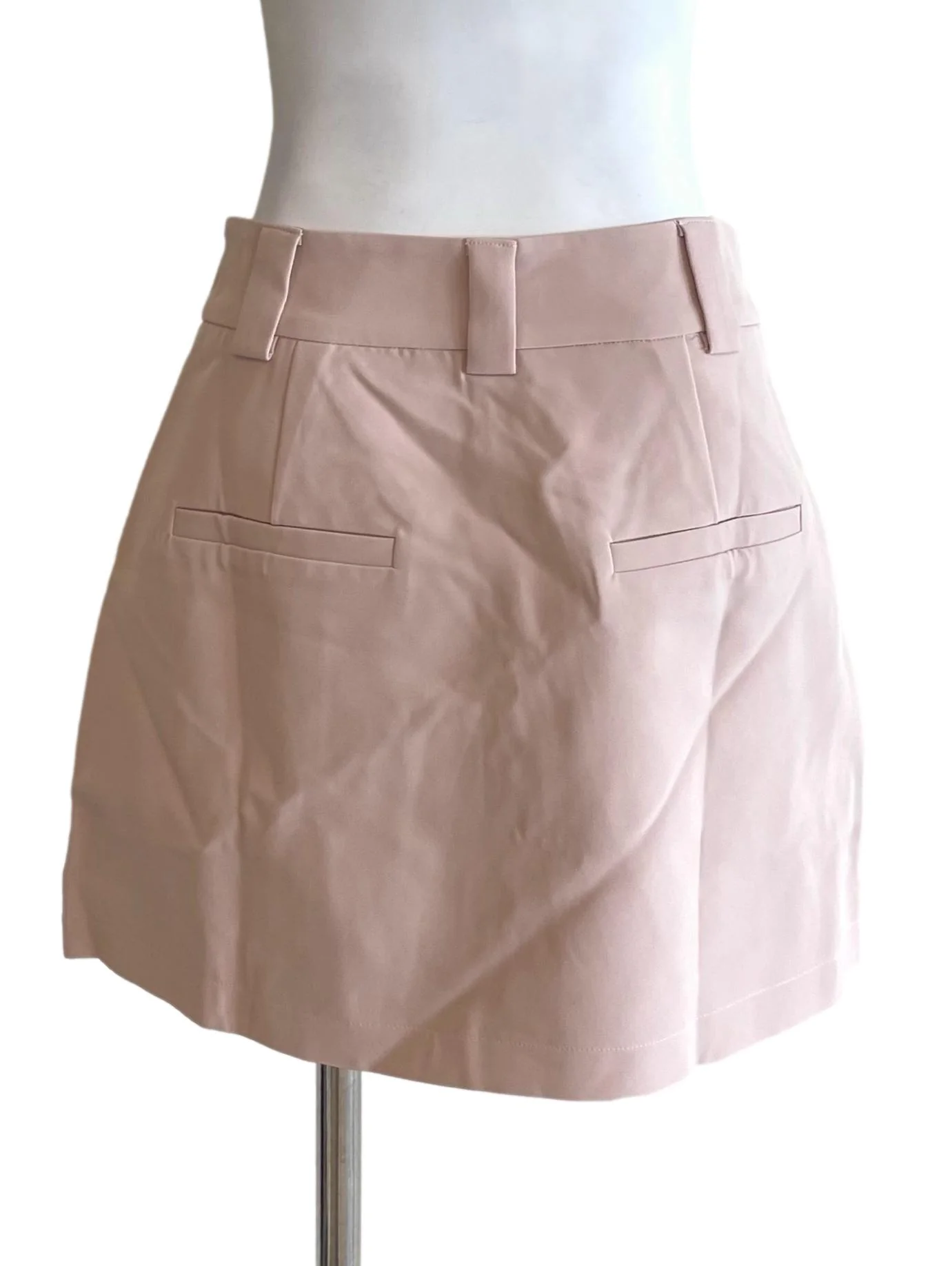 Pale Pink A-Line Mini Skirt - Image 2