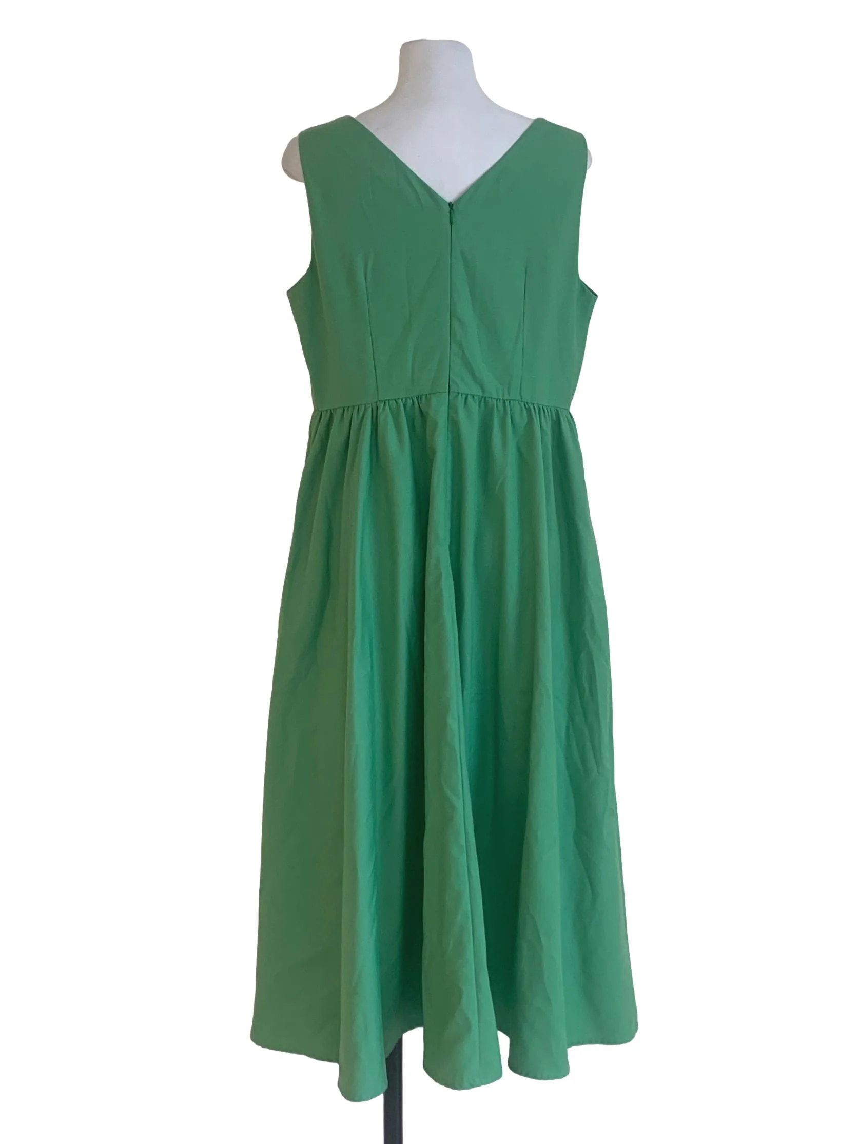 Parakeet Green Drop Waist Dress - Image 2