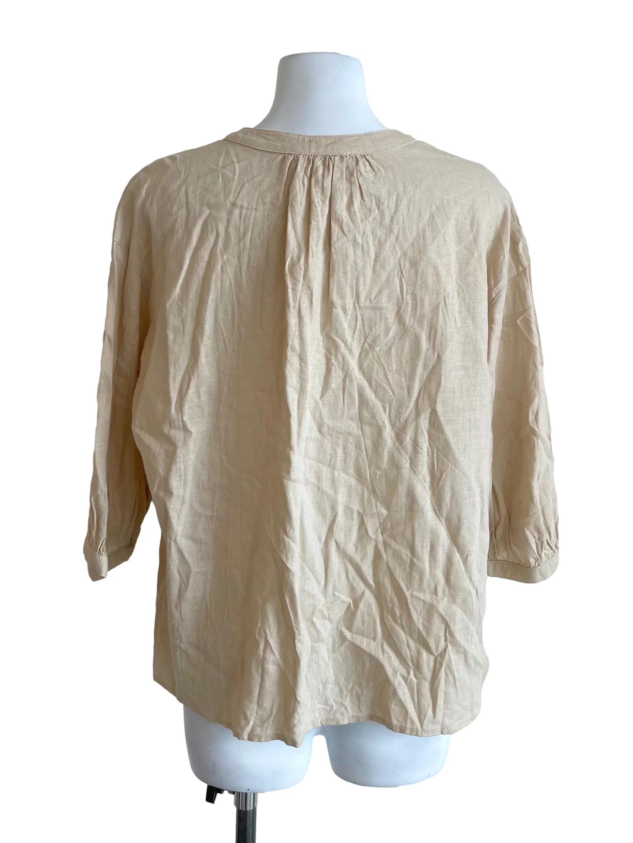 Parchment Draped Peasant Top - Image 2