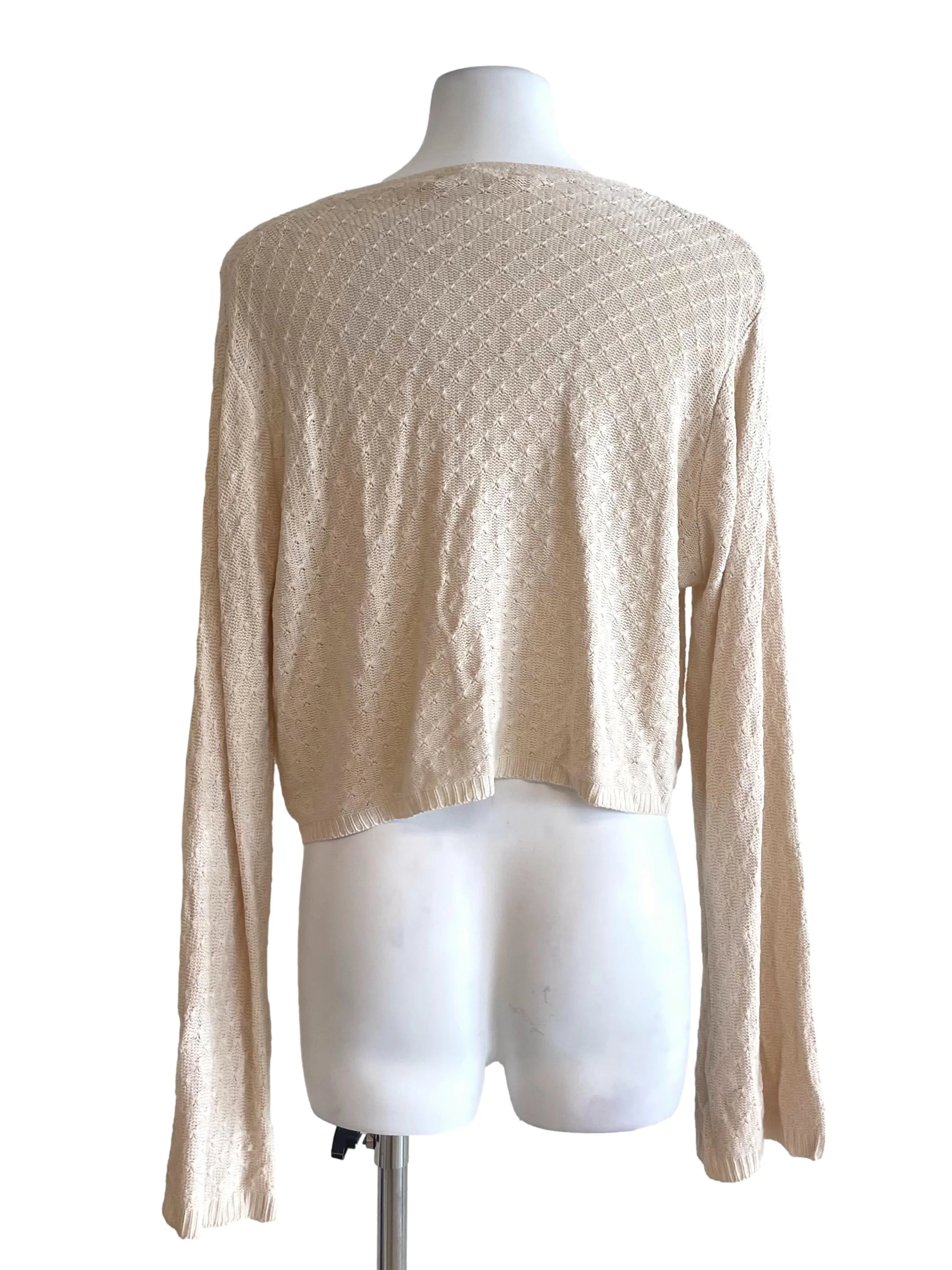 Parchment V Neck Cardigan - Image 2