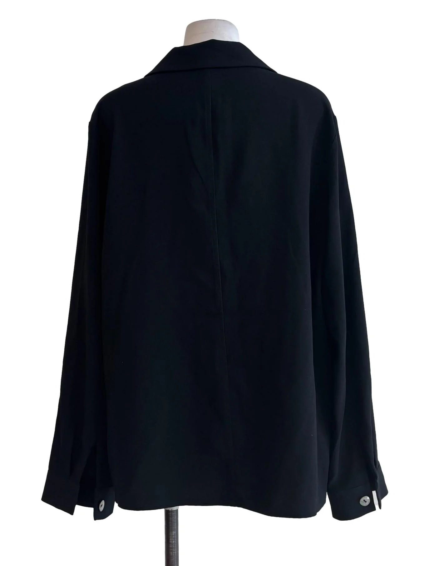 Parisian Black Long Sleeve Button Shirt - Image 2