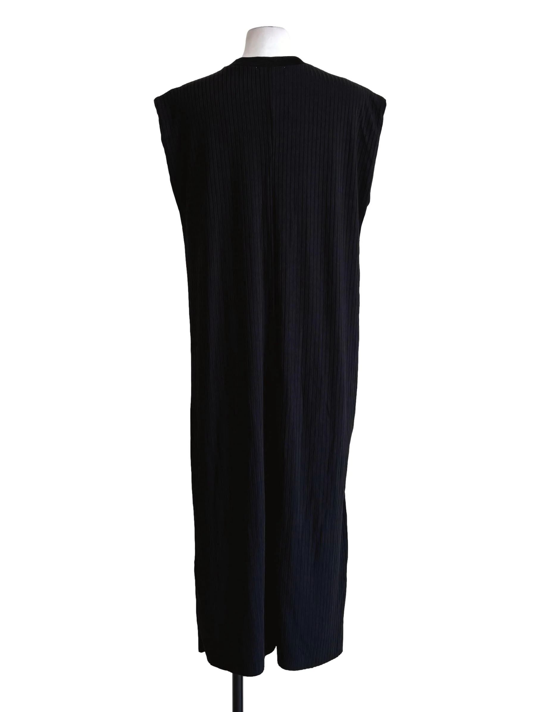Parisian Black Sleeveless Lined Straight Dress - Image 2