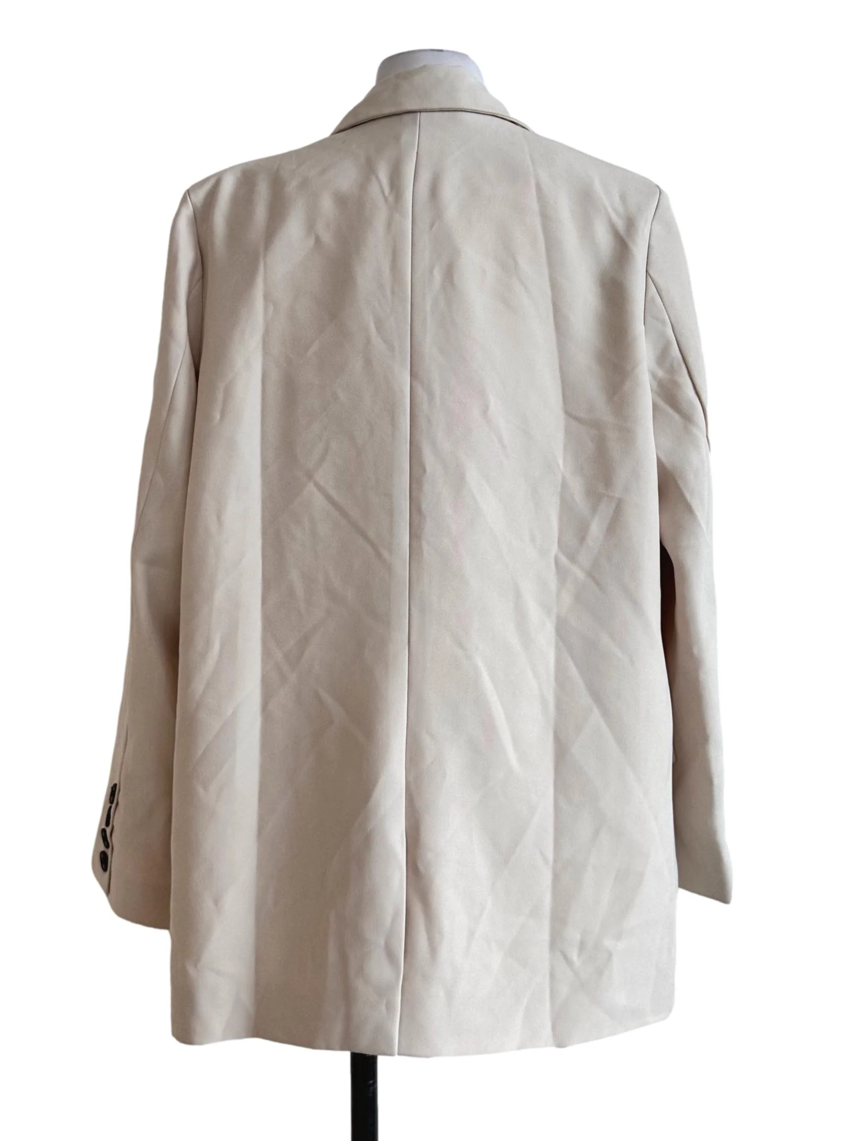 Parmesan Beige Button Blazer - Image 2