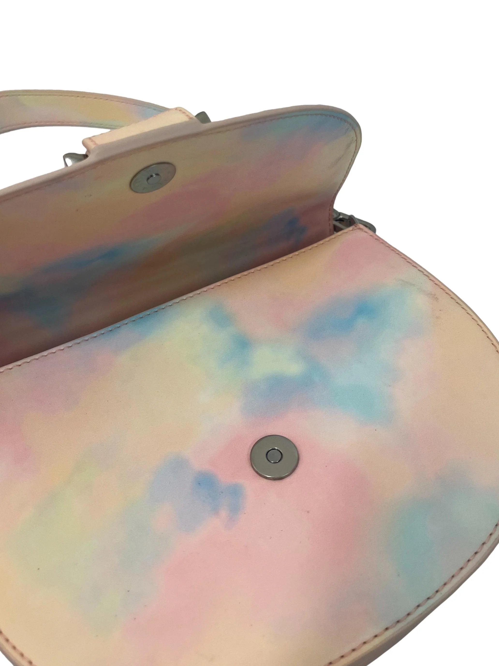 Pastel Gradient Medium Shoulder Bag With Changeable Straps - Image 8