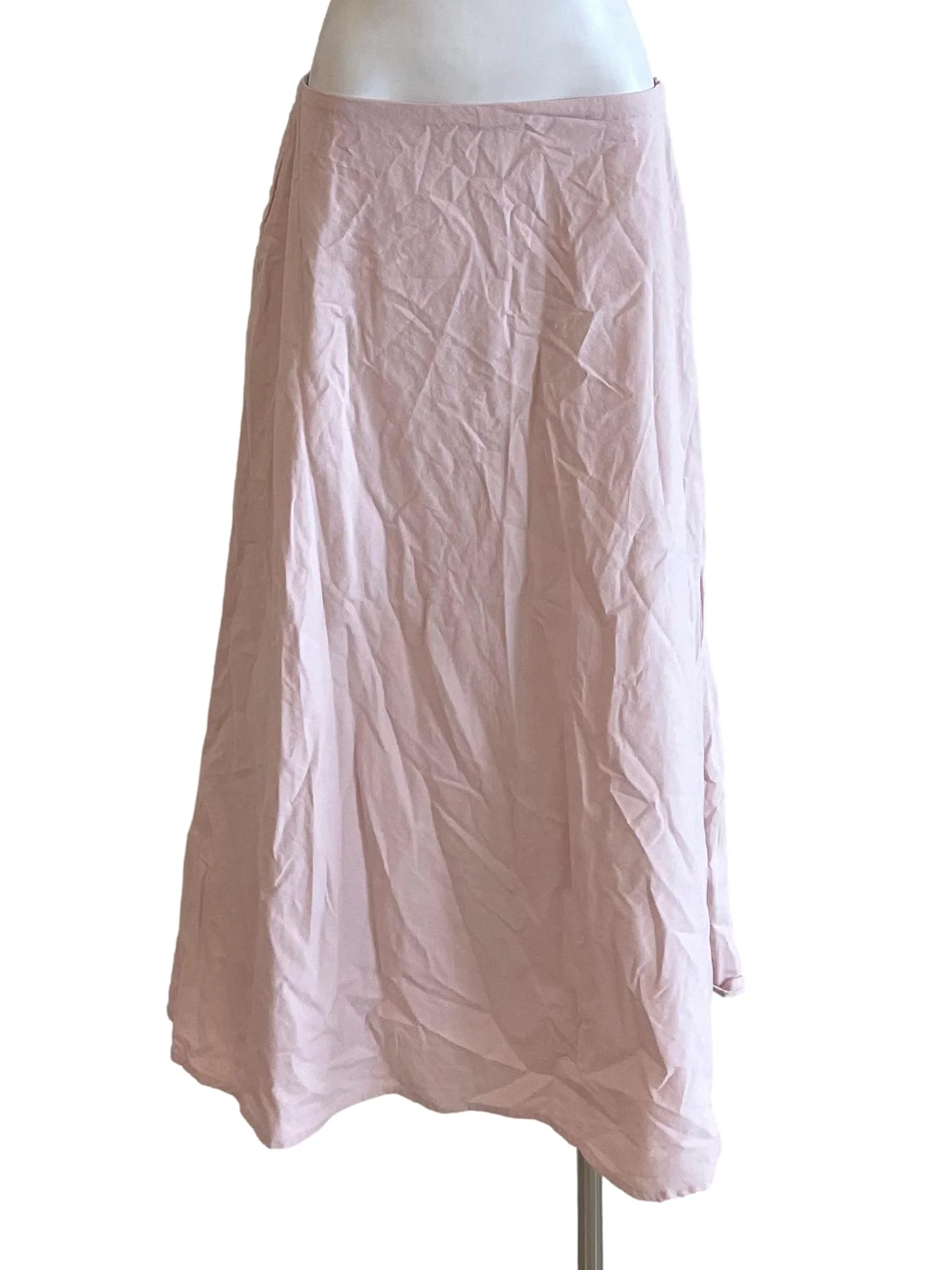 Pastel Pink A-Line Long Skirt
