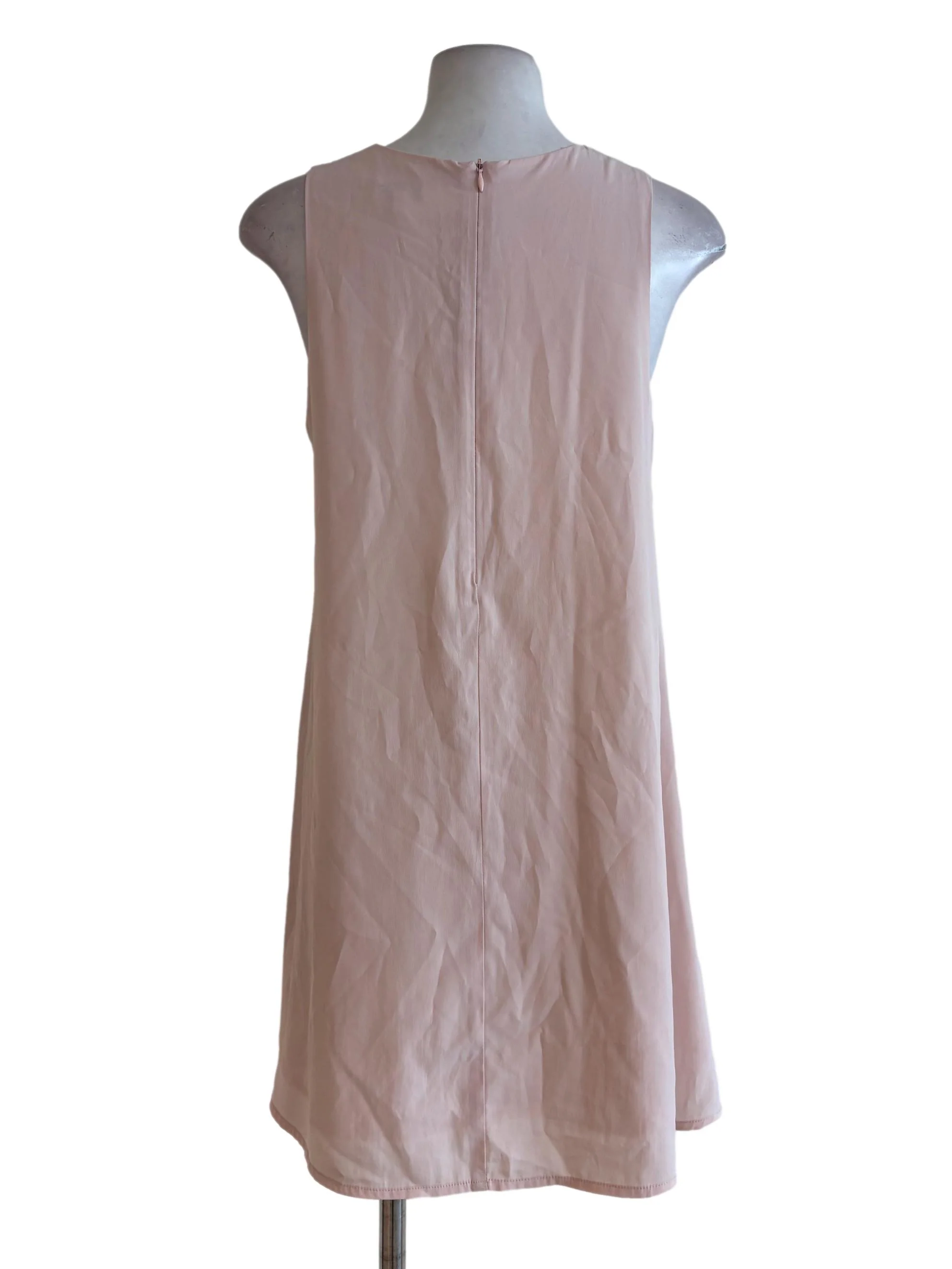 Pastel Pink Sleeveless Dress - Image 2