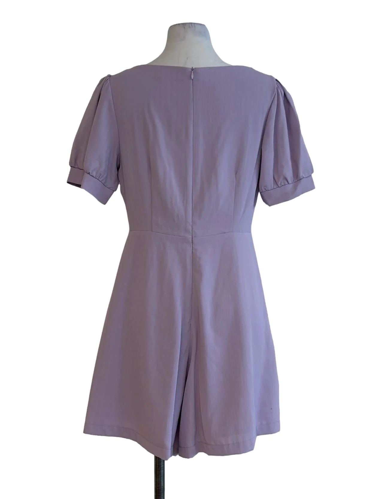 Pastel Purple Square Neck Romper - Image 2