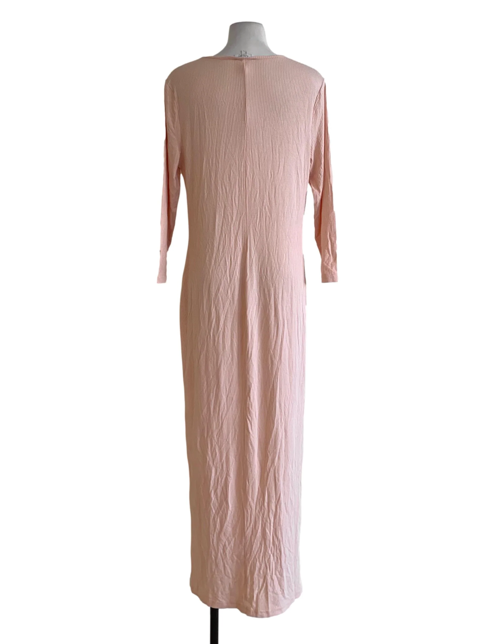 Peach Bengal Stripe Empire Dress - Image 2