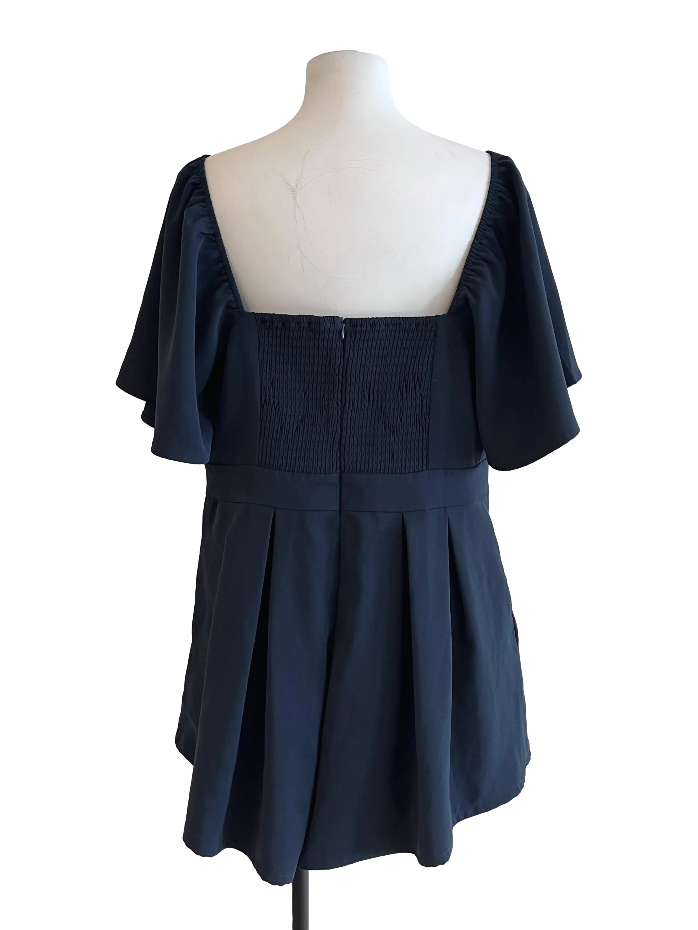 Peacock Blue Square Blouse - Image 2