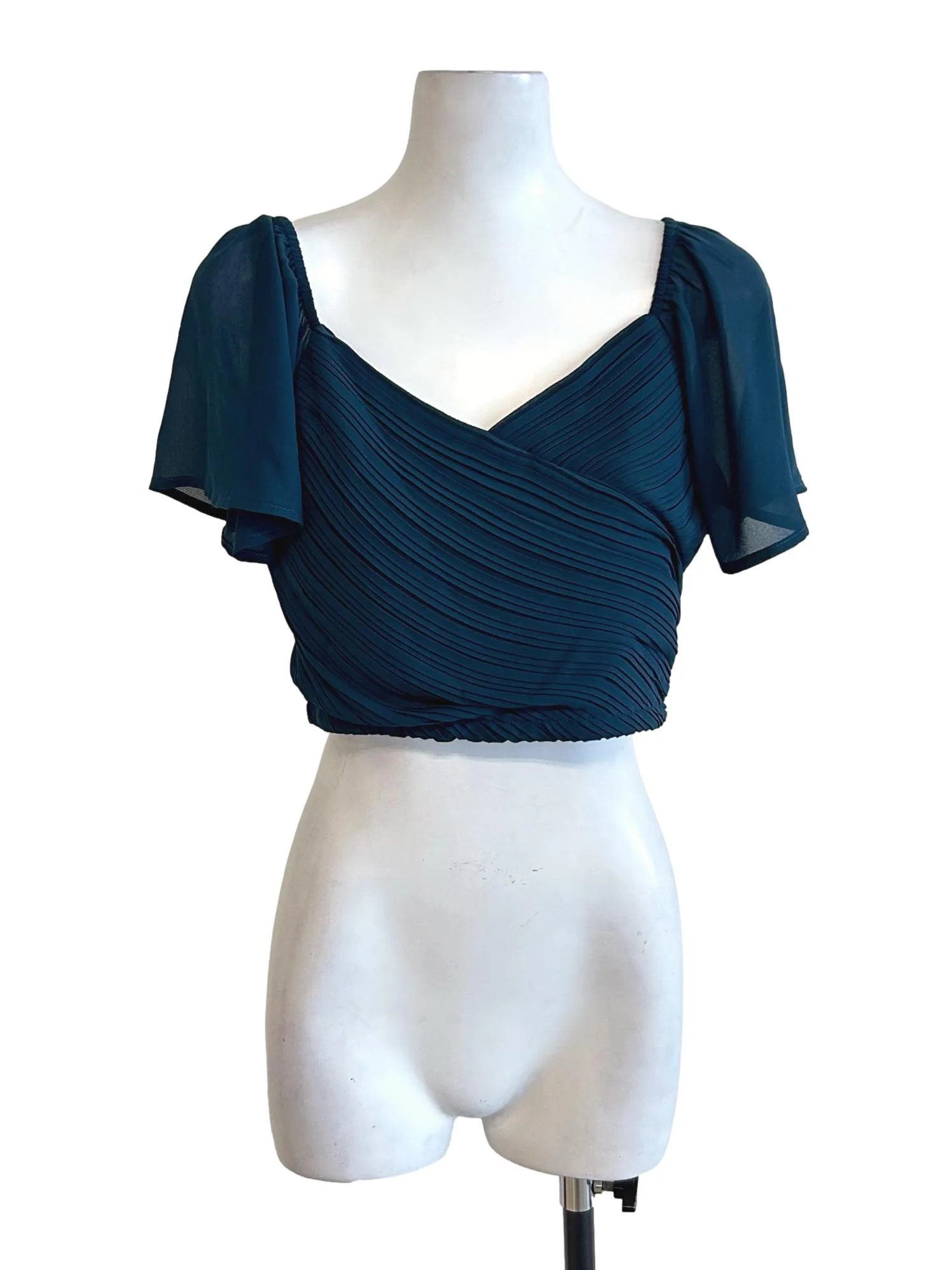 Peacock Pleated Blouse