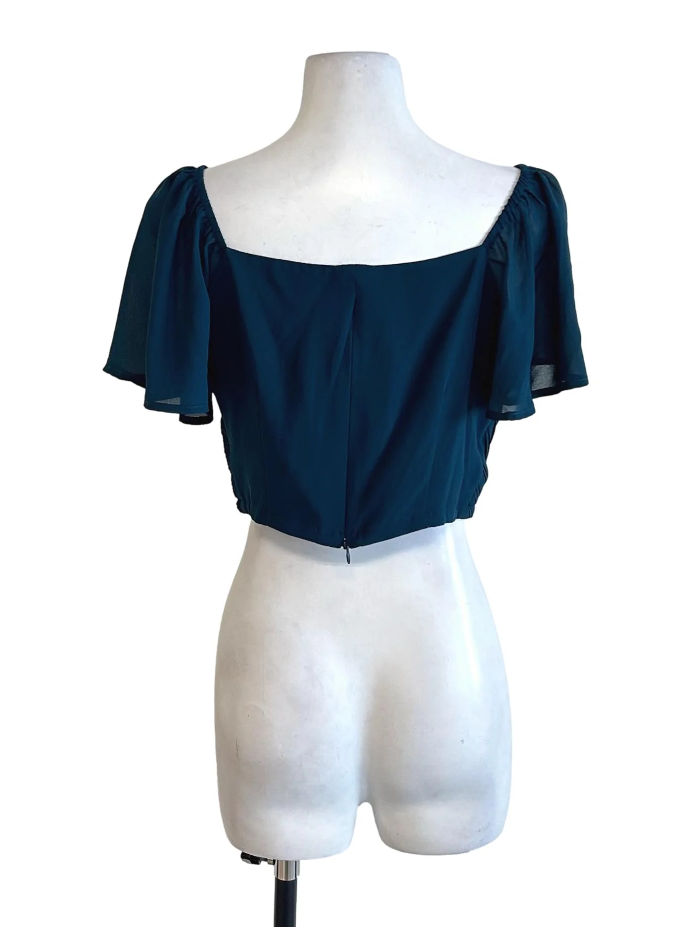 Peacock Pleated Blouse - Image 2