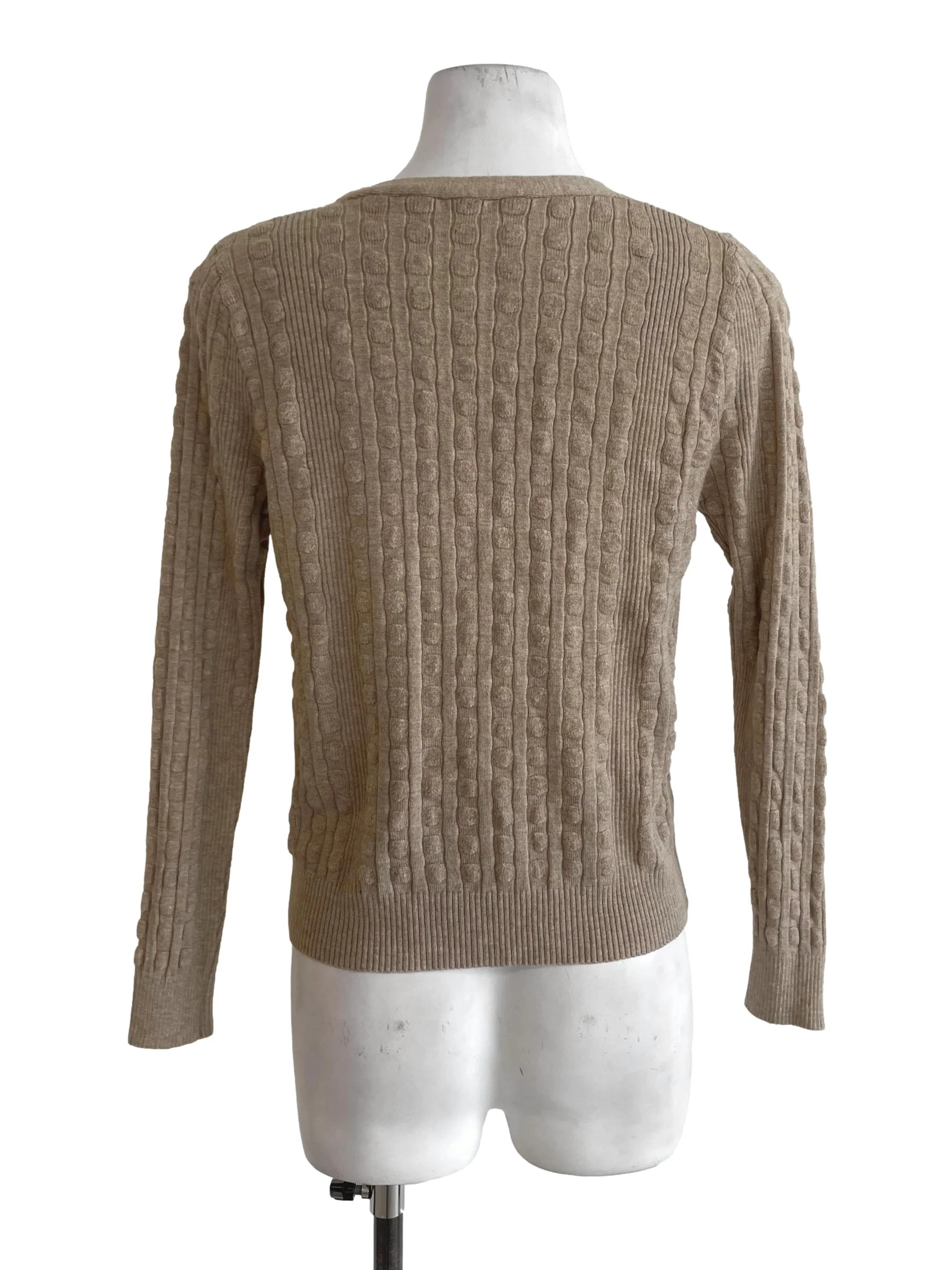 Peanut Brown Button Up Cardigan - Image 2