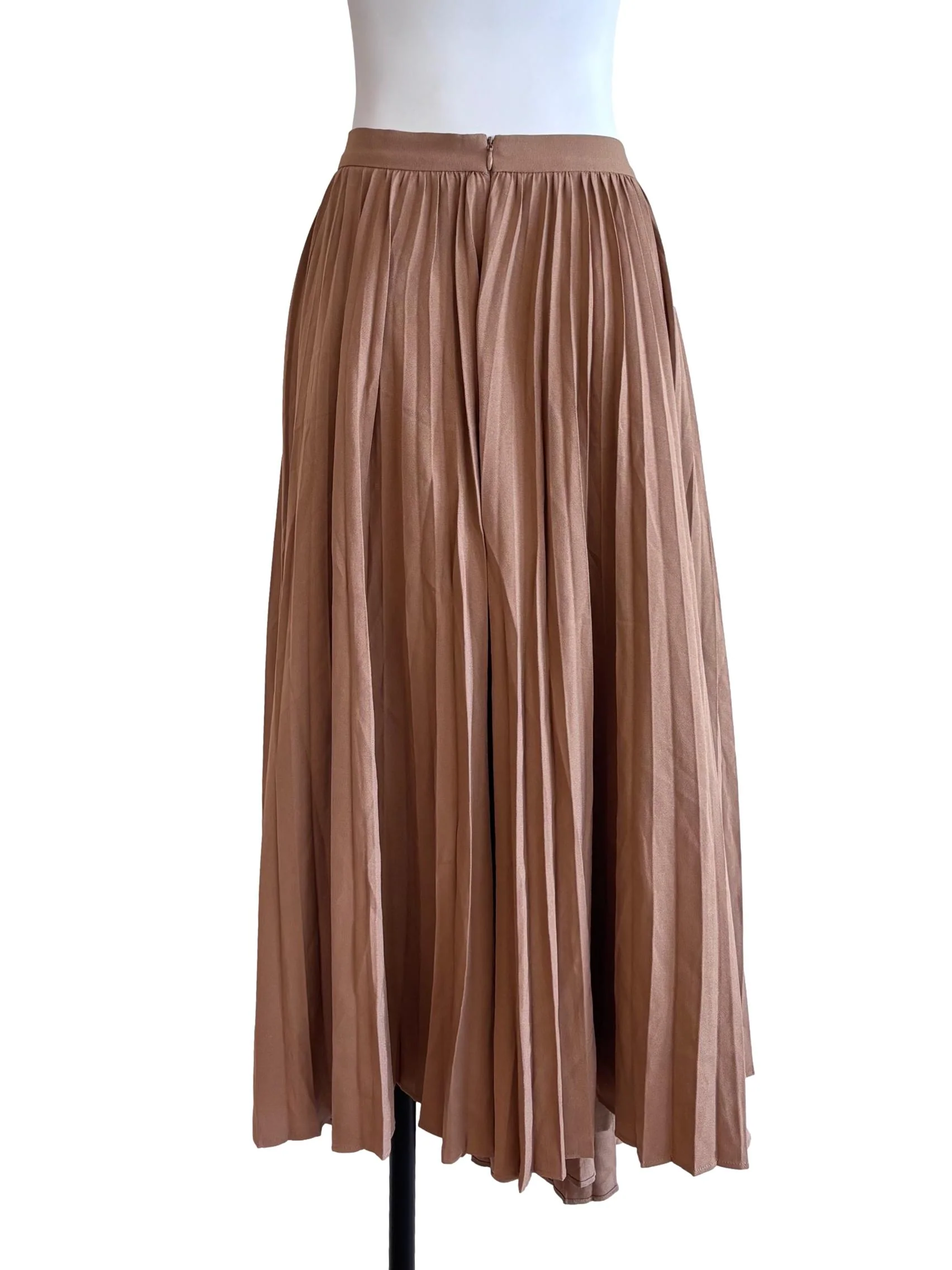 Peanut Brown Pleated Skirt LB - Image 2