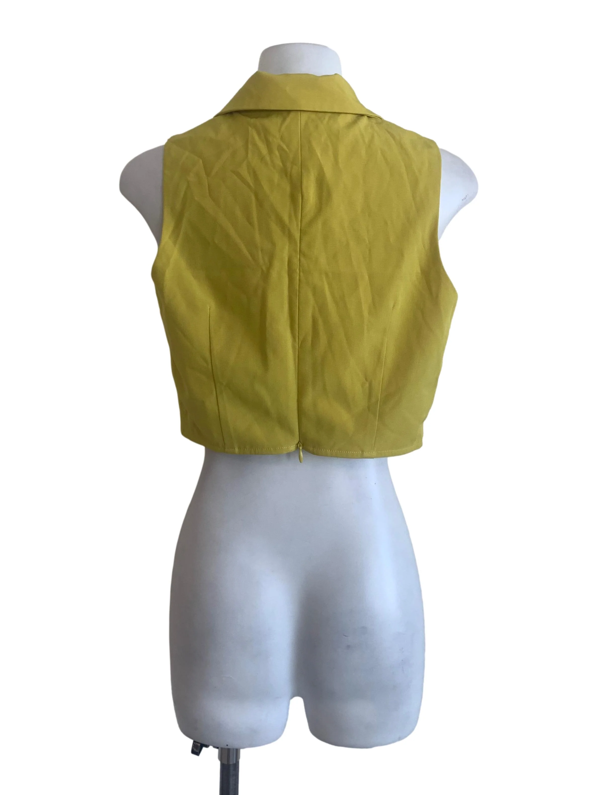 Pear Green Notched Collar Top - Image 2