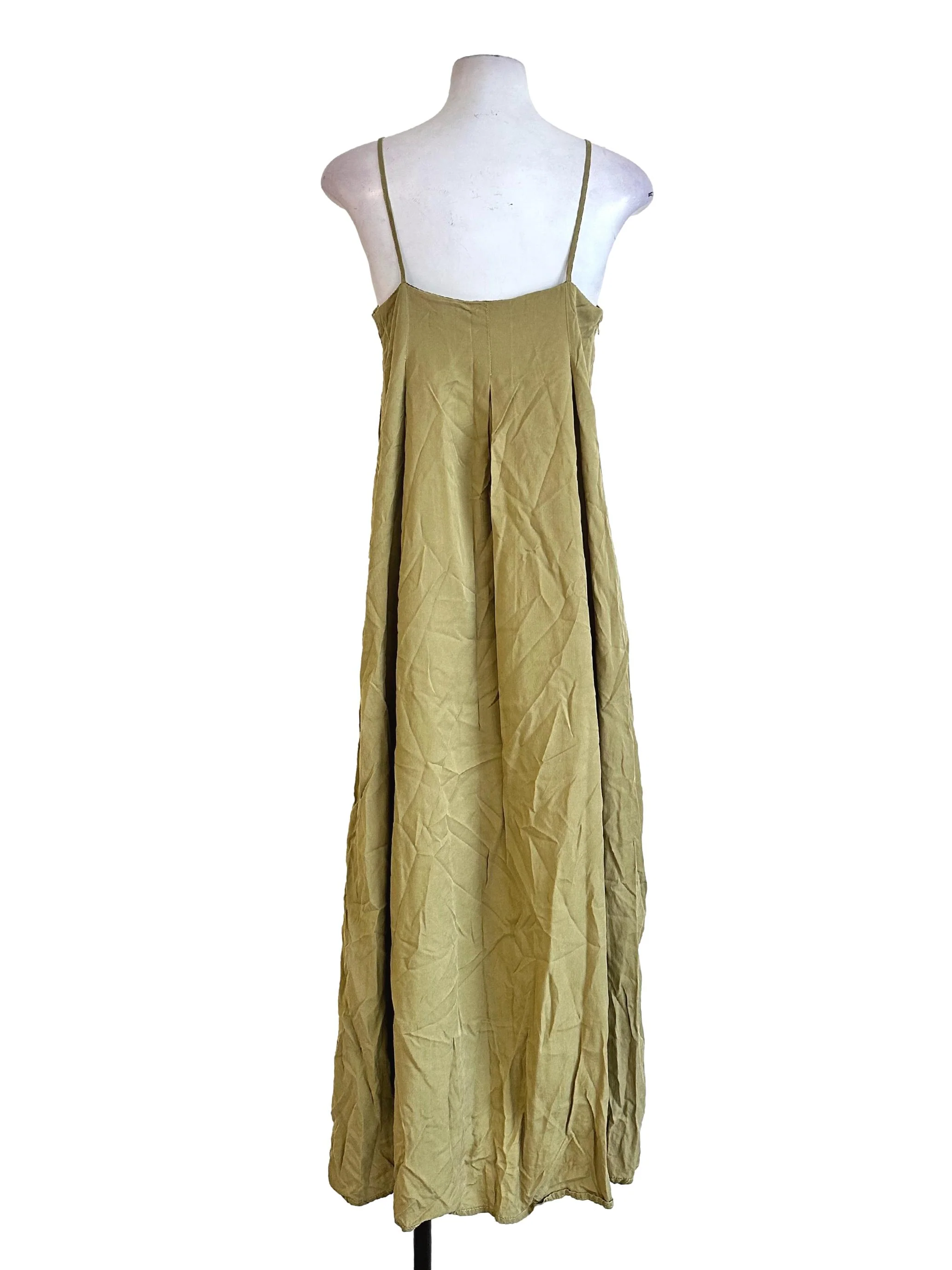 Pear Green Sleeveless Maxi Dress TEM - Image 2
