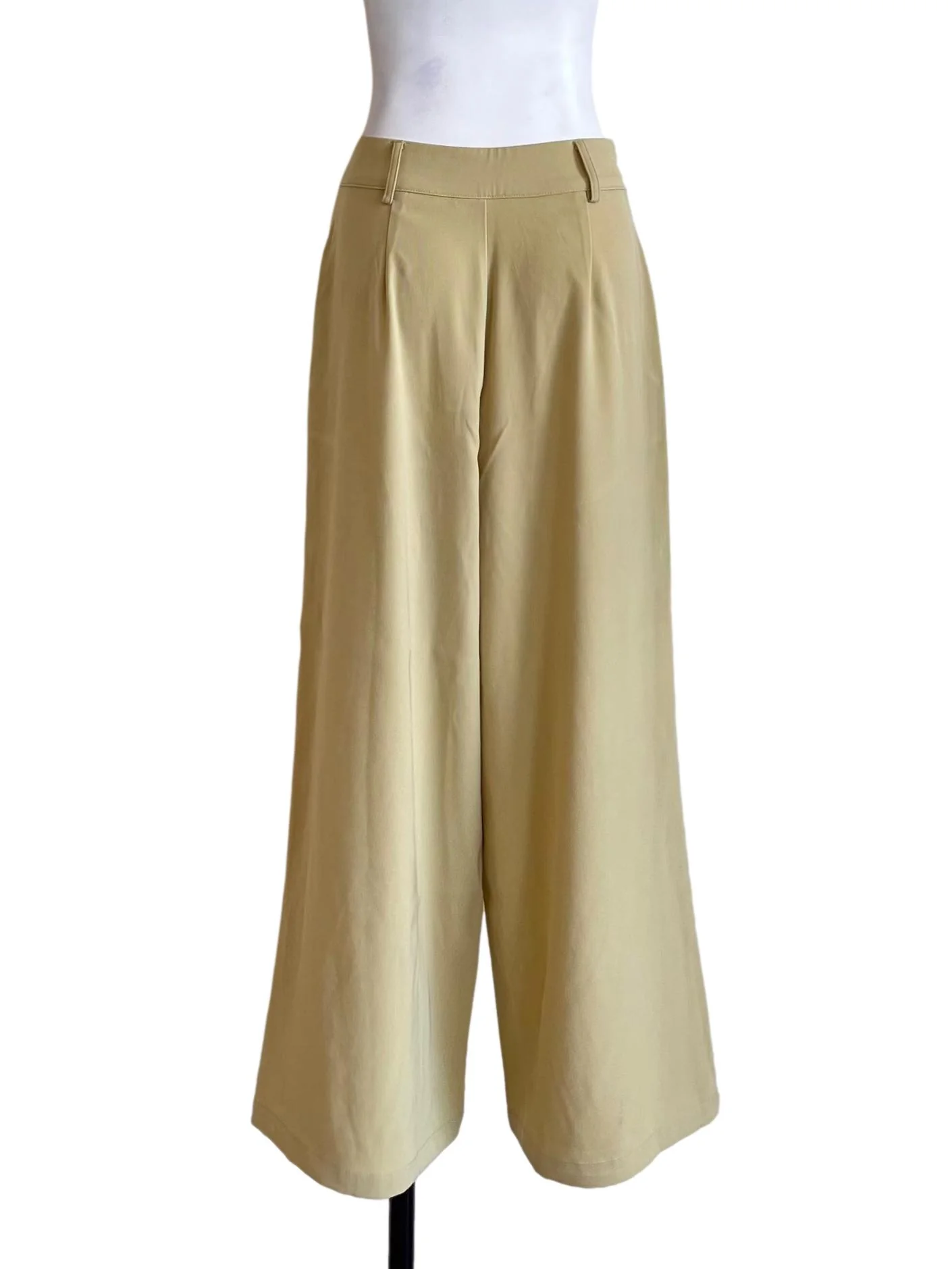 Pear Green Wide Leg Casual Pants - Image 2
