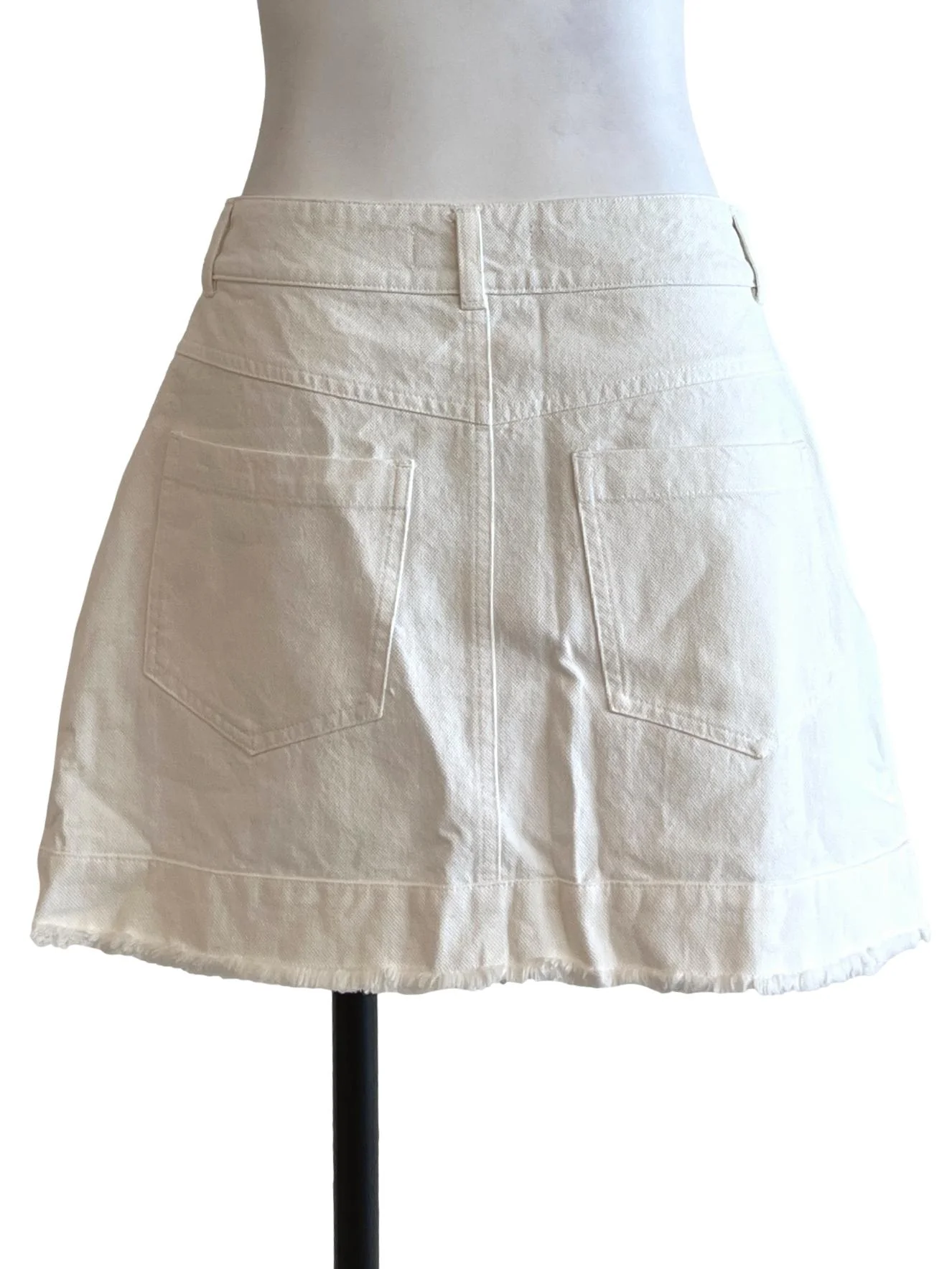 Pearl White A-Line Skirt - Image 2