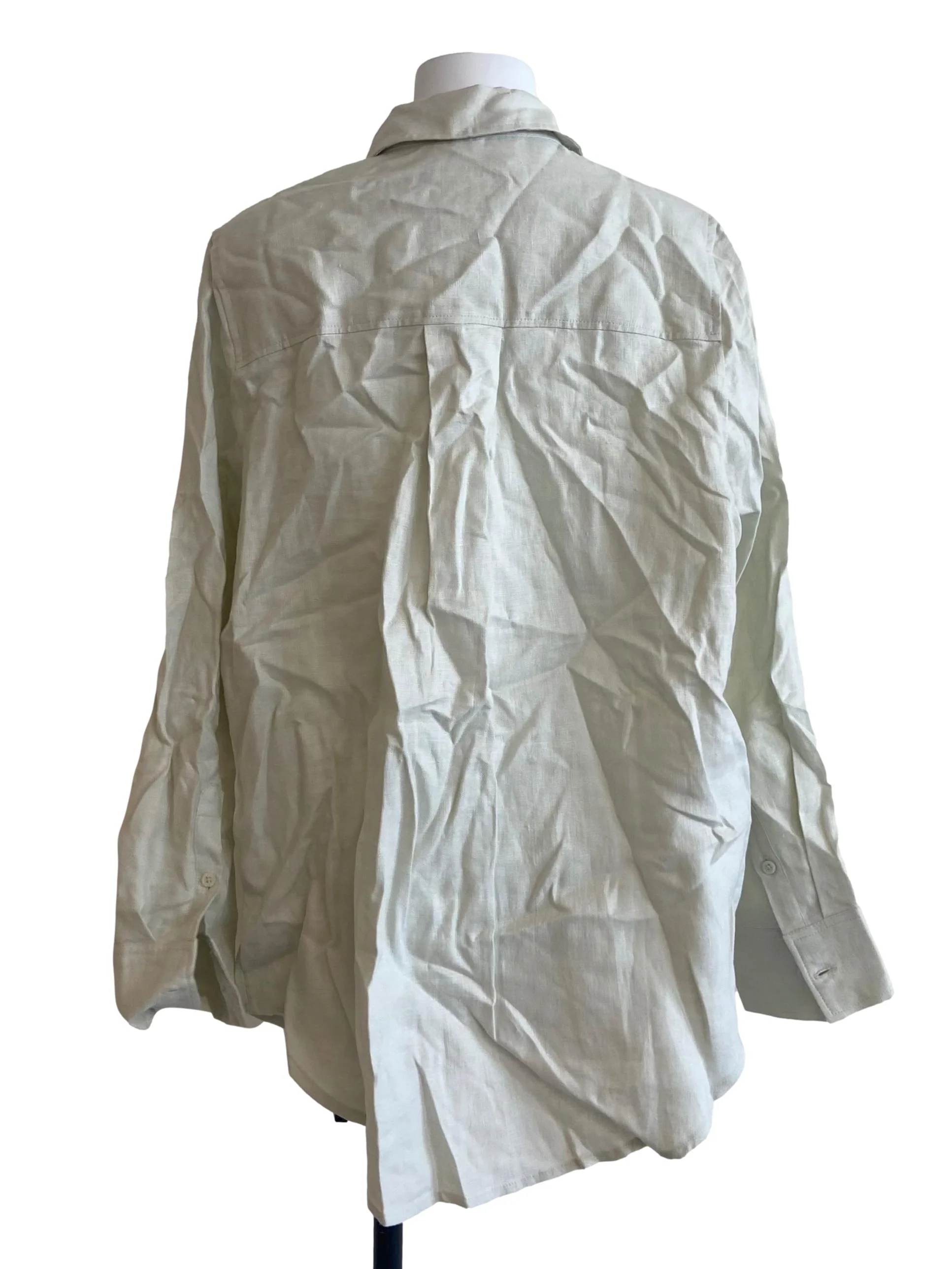 Pearl White Button Down Blouse - Image 2