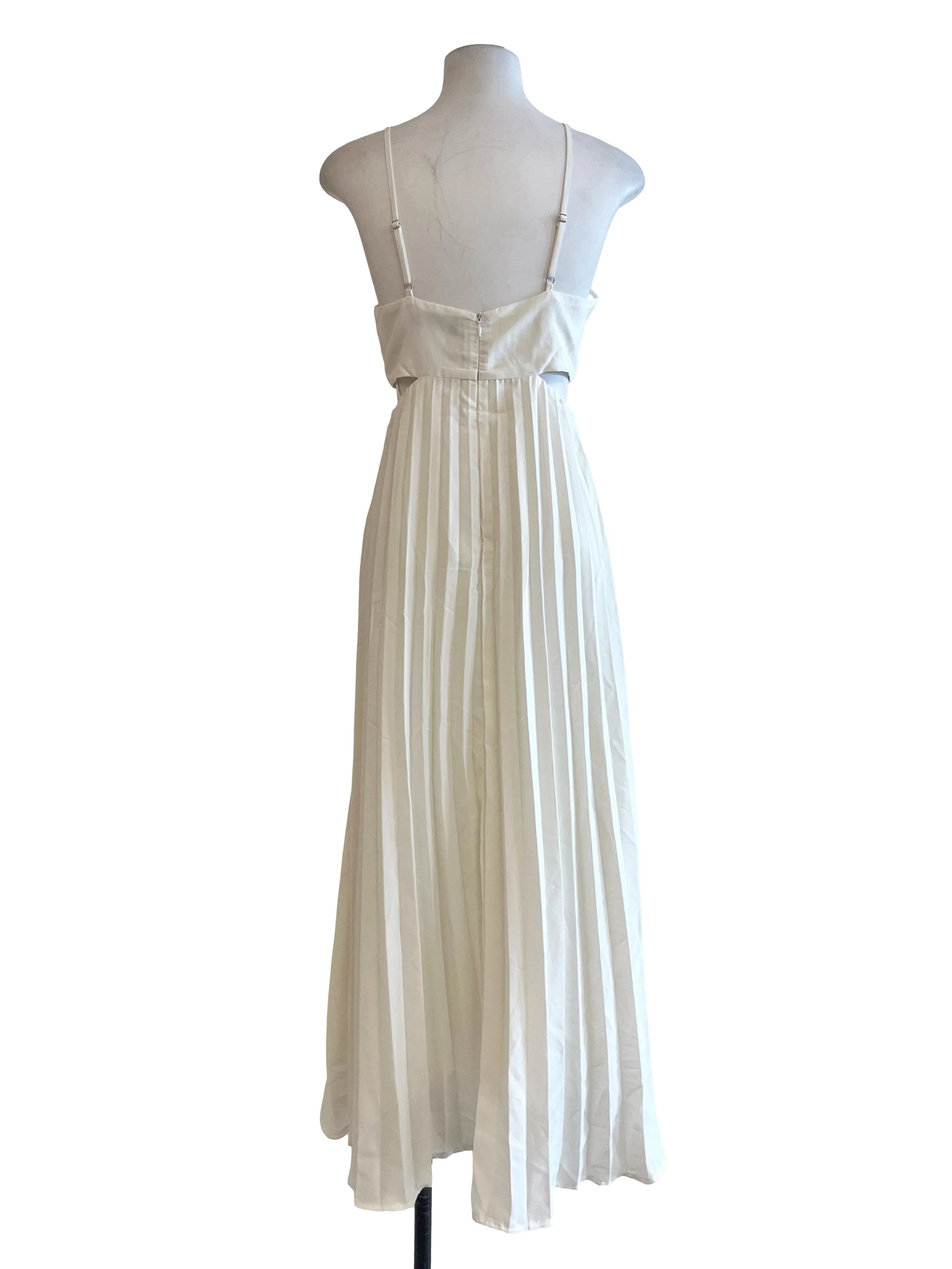 Pearl White Halter Strap Dress - Image 2