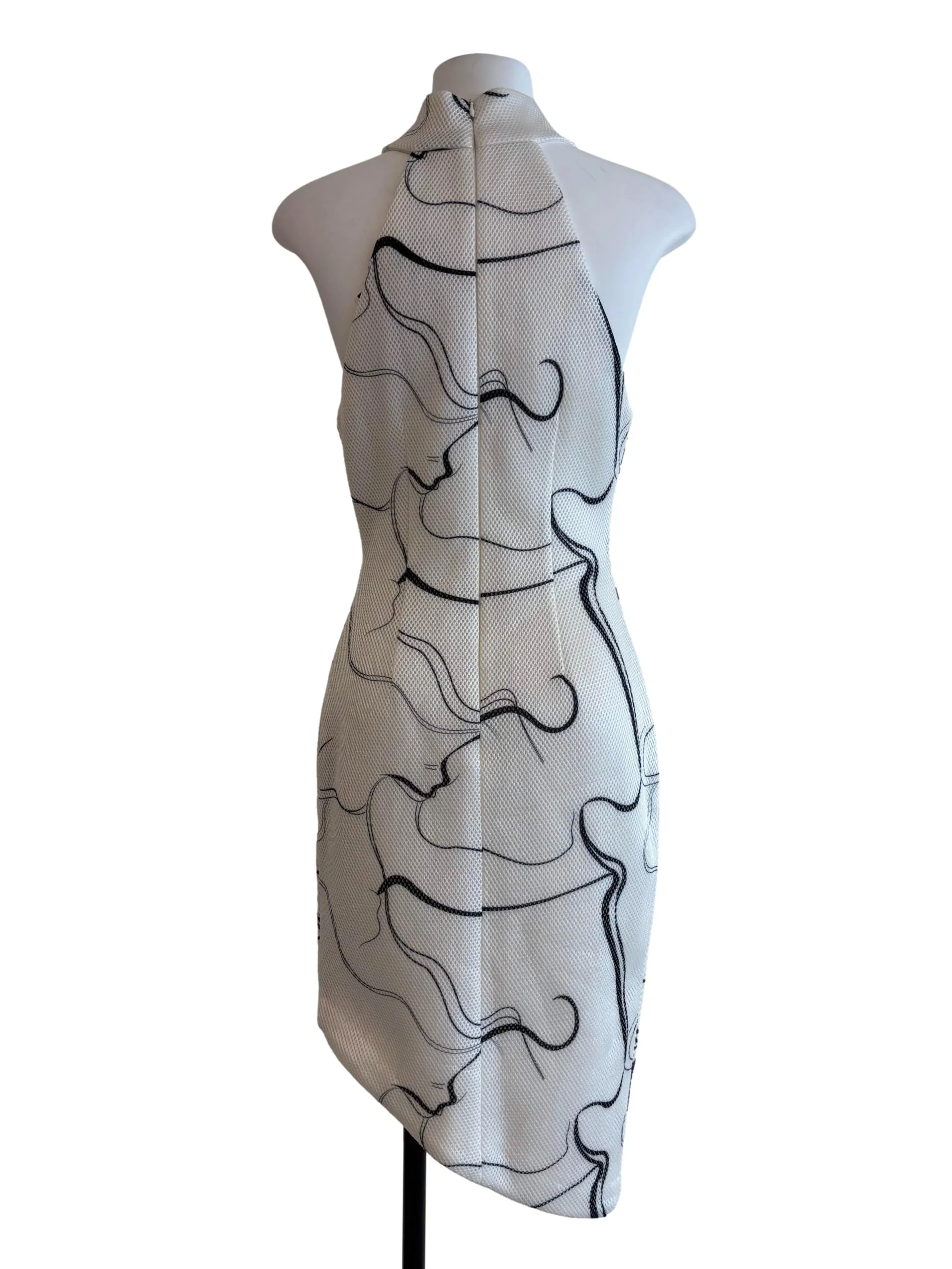 Pearl White Marble Pencil Dress - Image 2