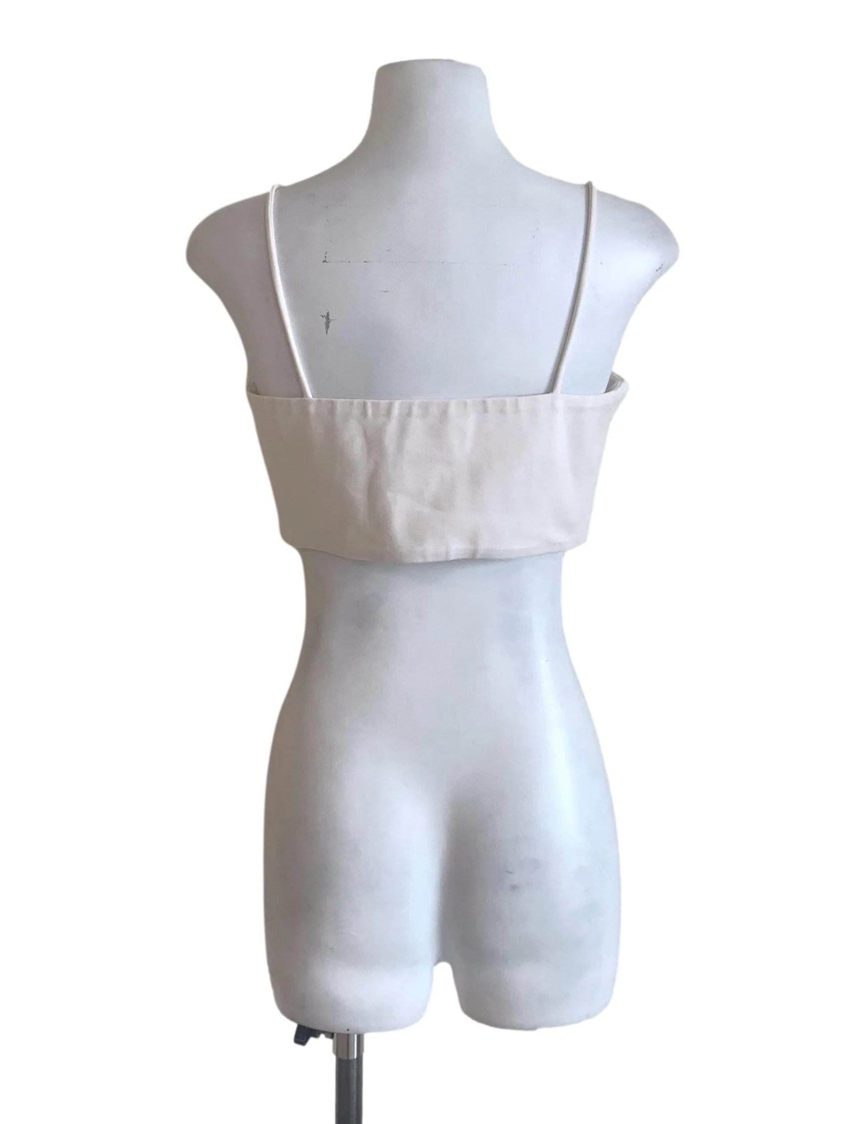 Pearl White Spaghetti Strap Top LB - Image 2