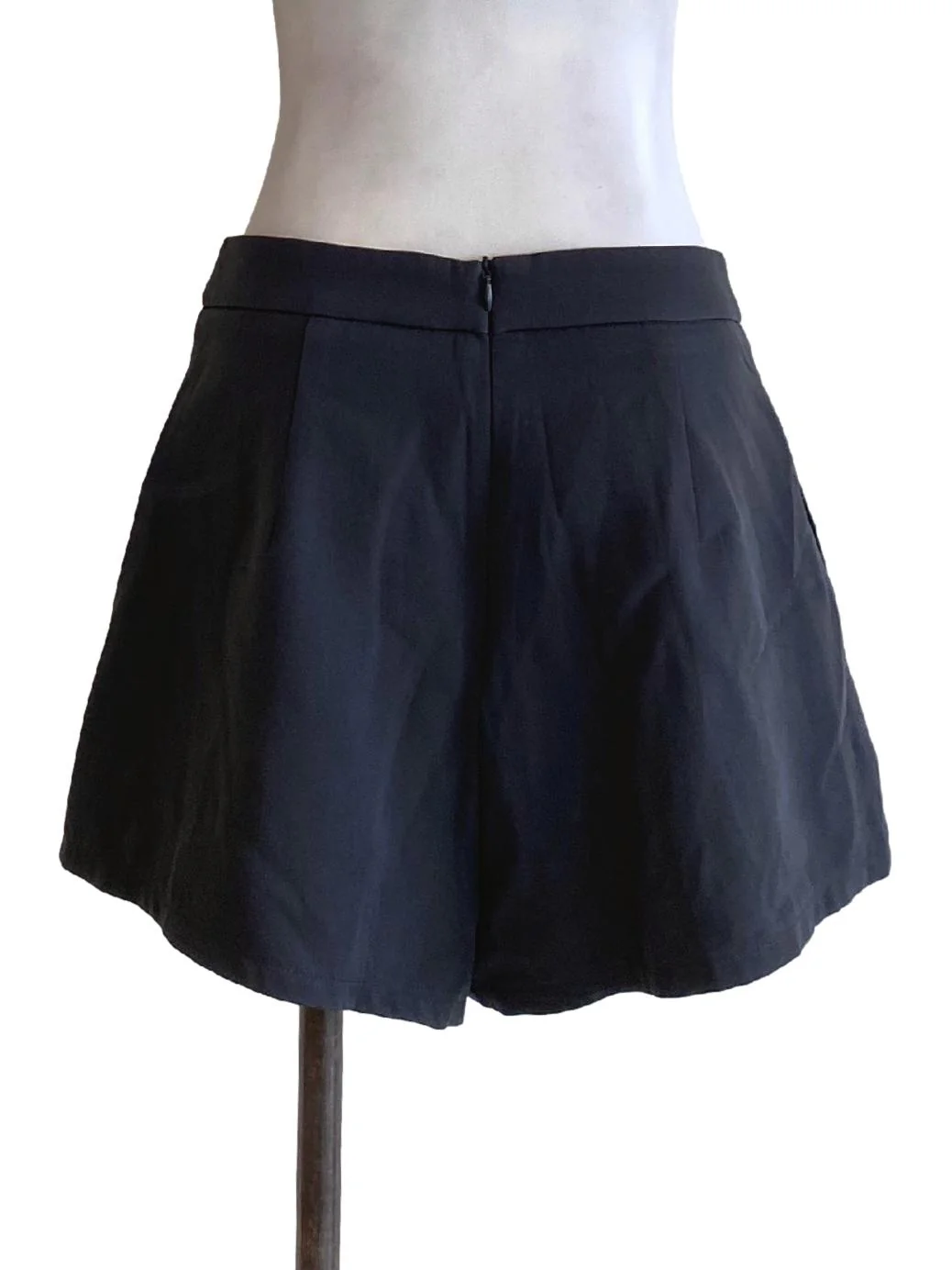 Pebble Grey Zip Up Regular Loose Shorts - Image 2