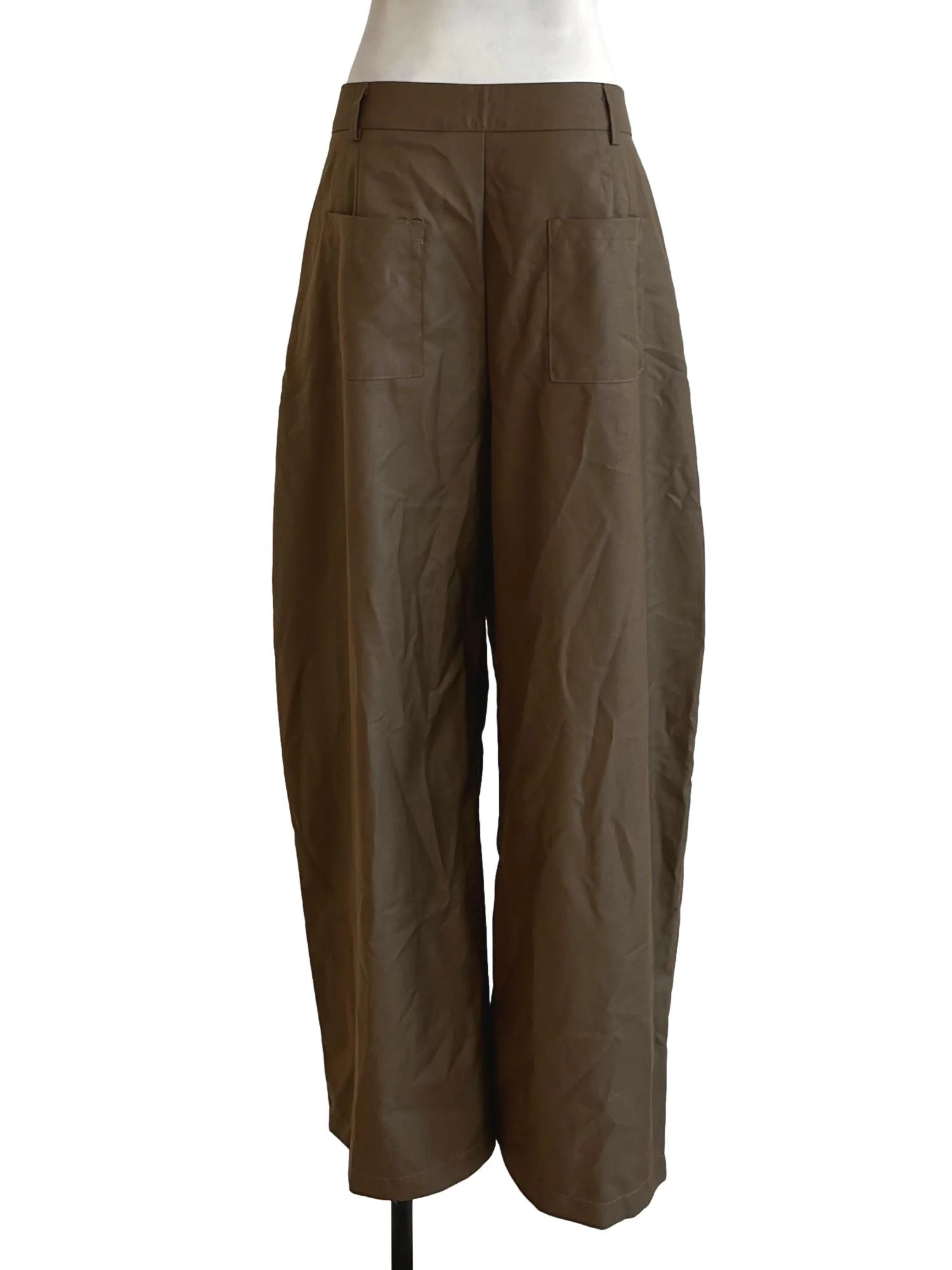 Pecan Brown Barrel Pants - Image 2