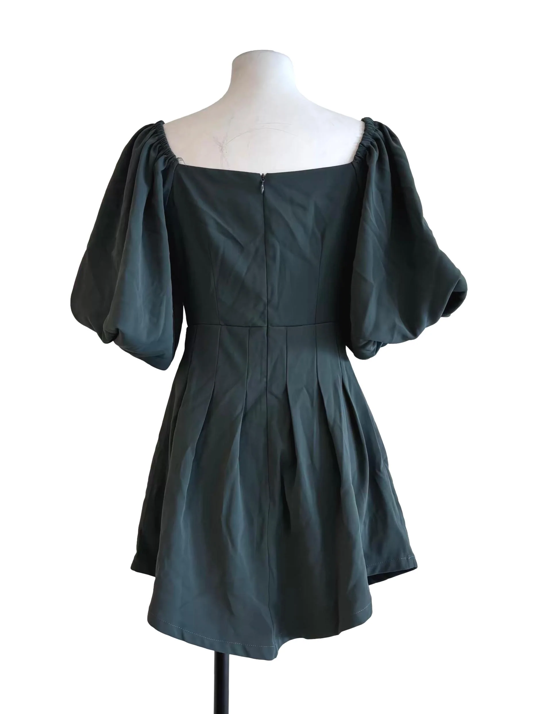Pine Green Sweetheart Flare Dress - Image 2