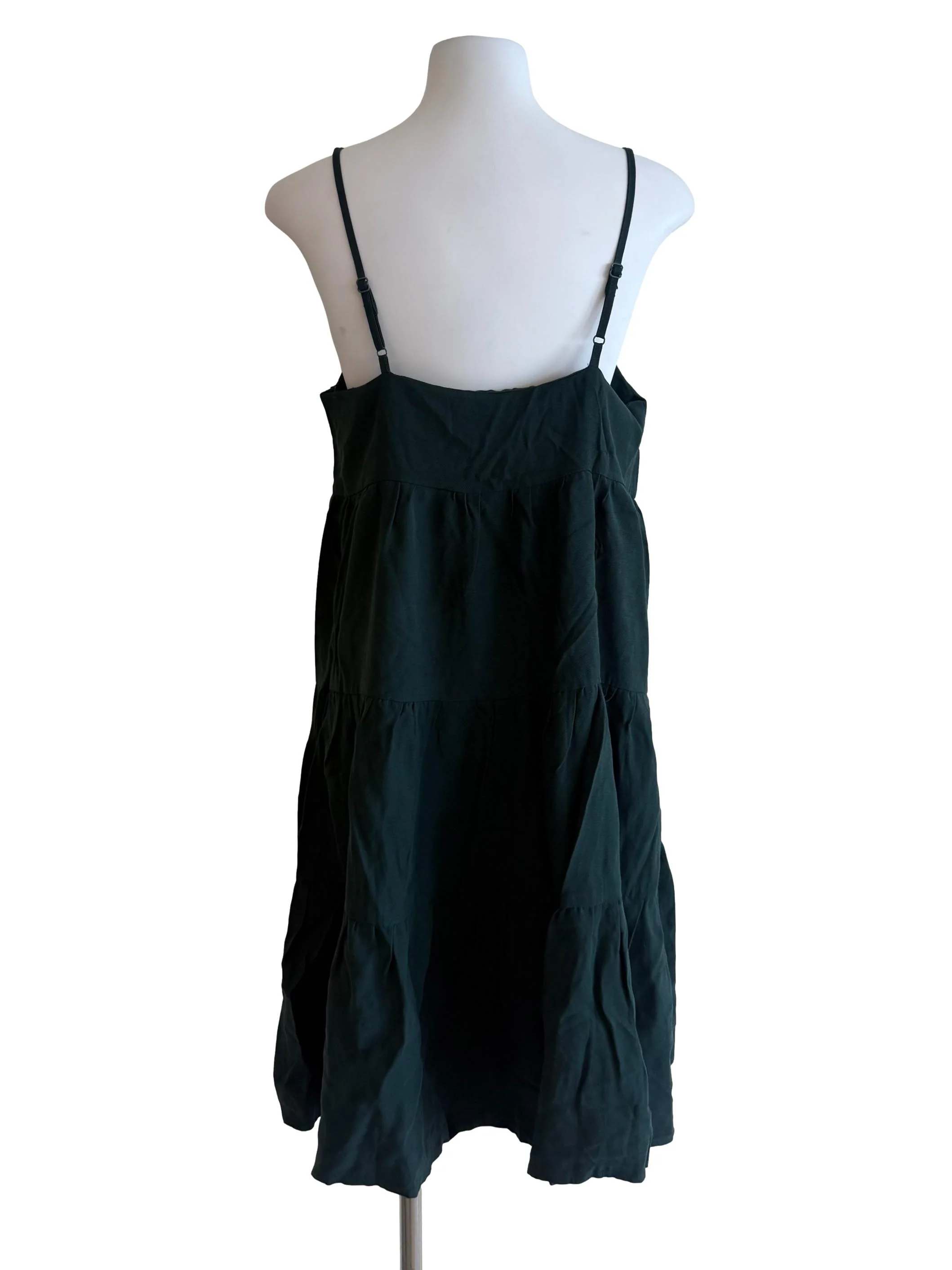 Pine Green Tiered Jumper Dress - Image 2