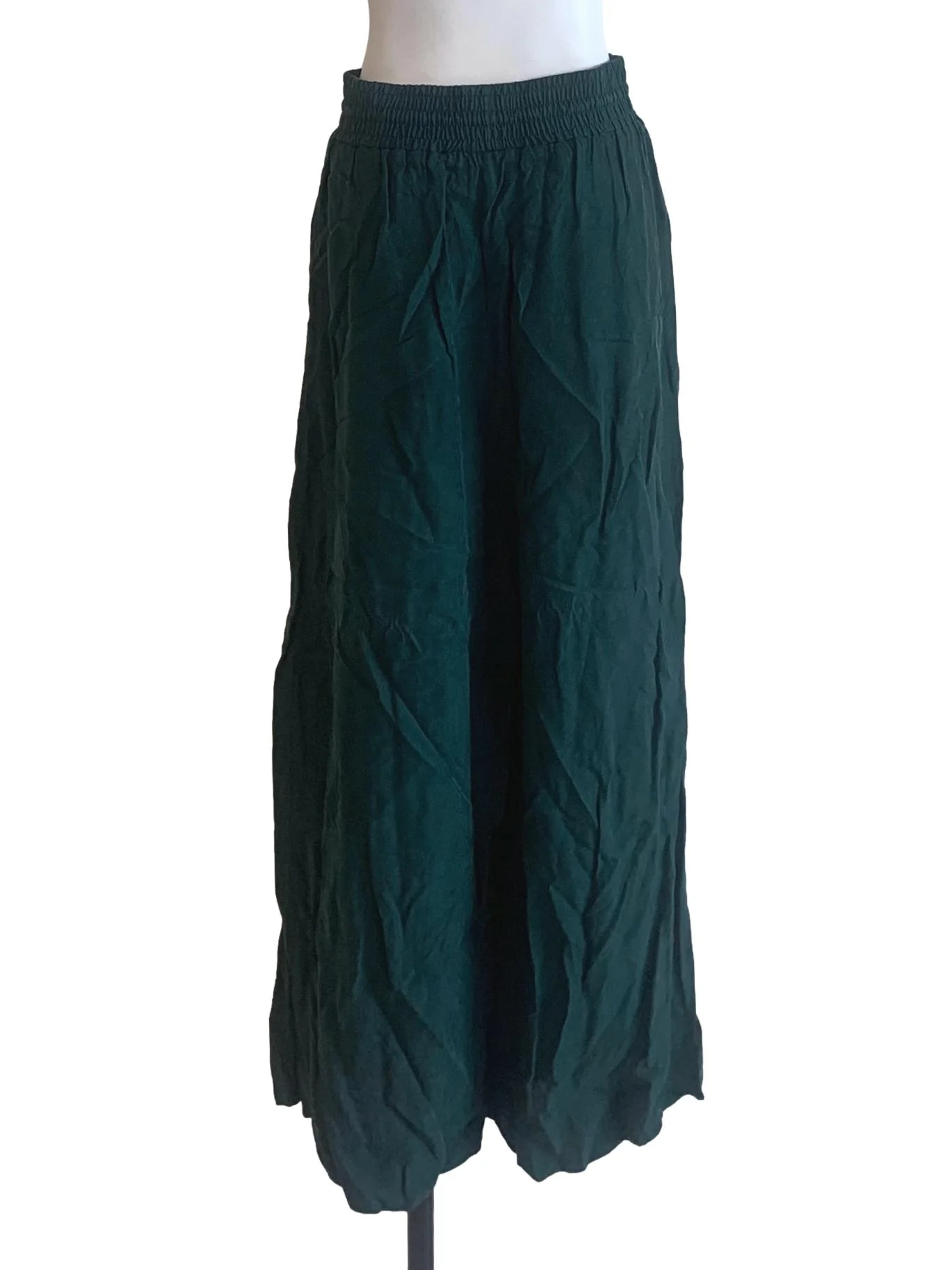 Pine Green Wide Leg Pants - Image 2