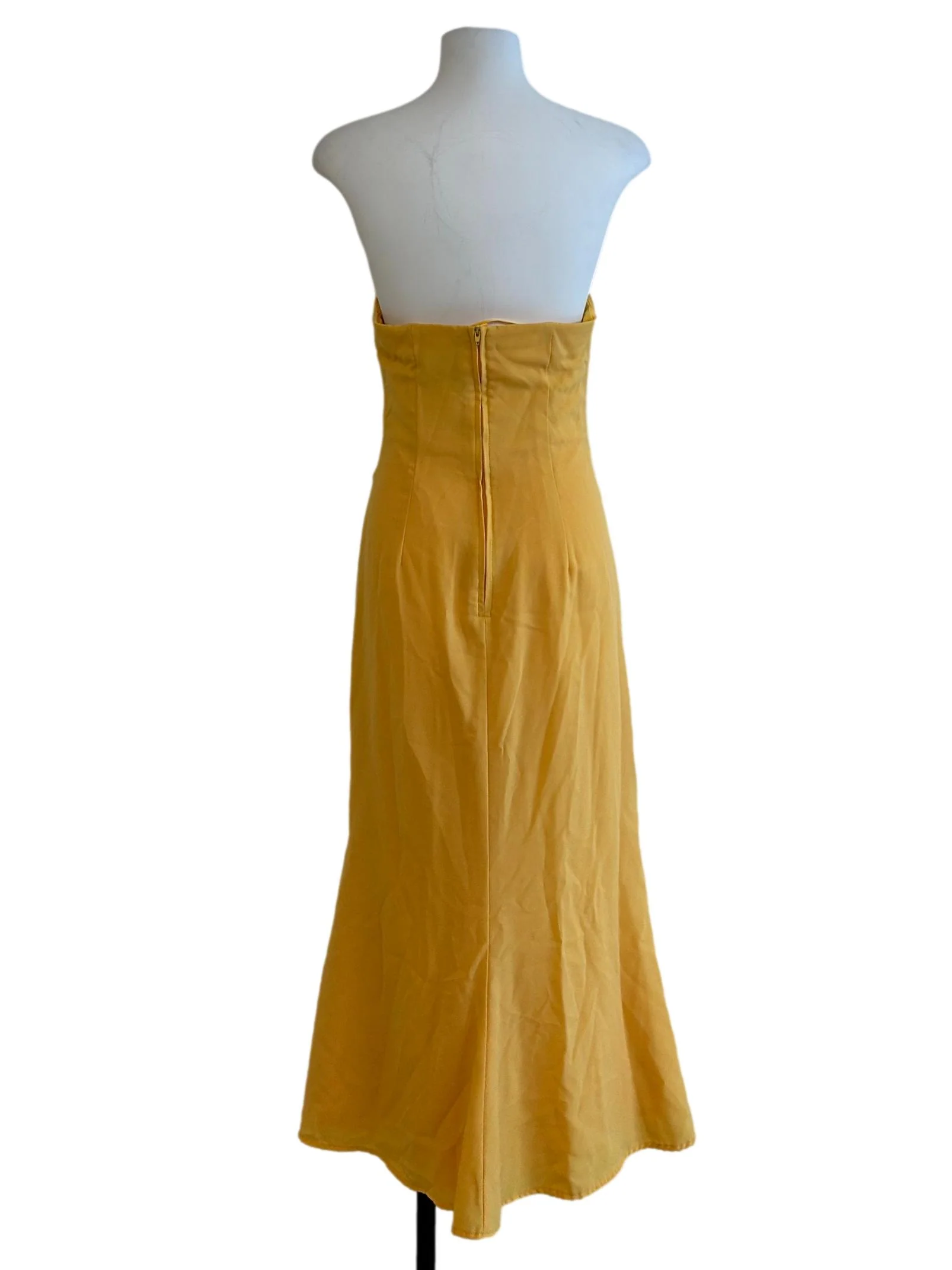 Pineapple Yellow Ruched Dress - Image 2