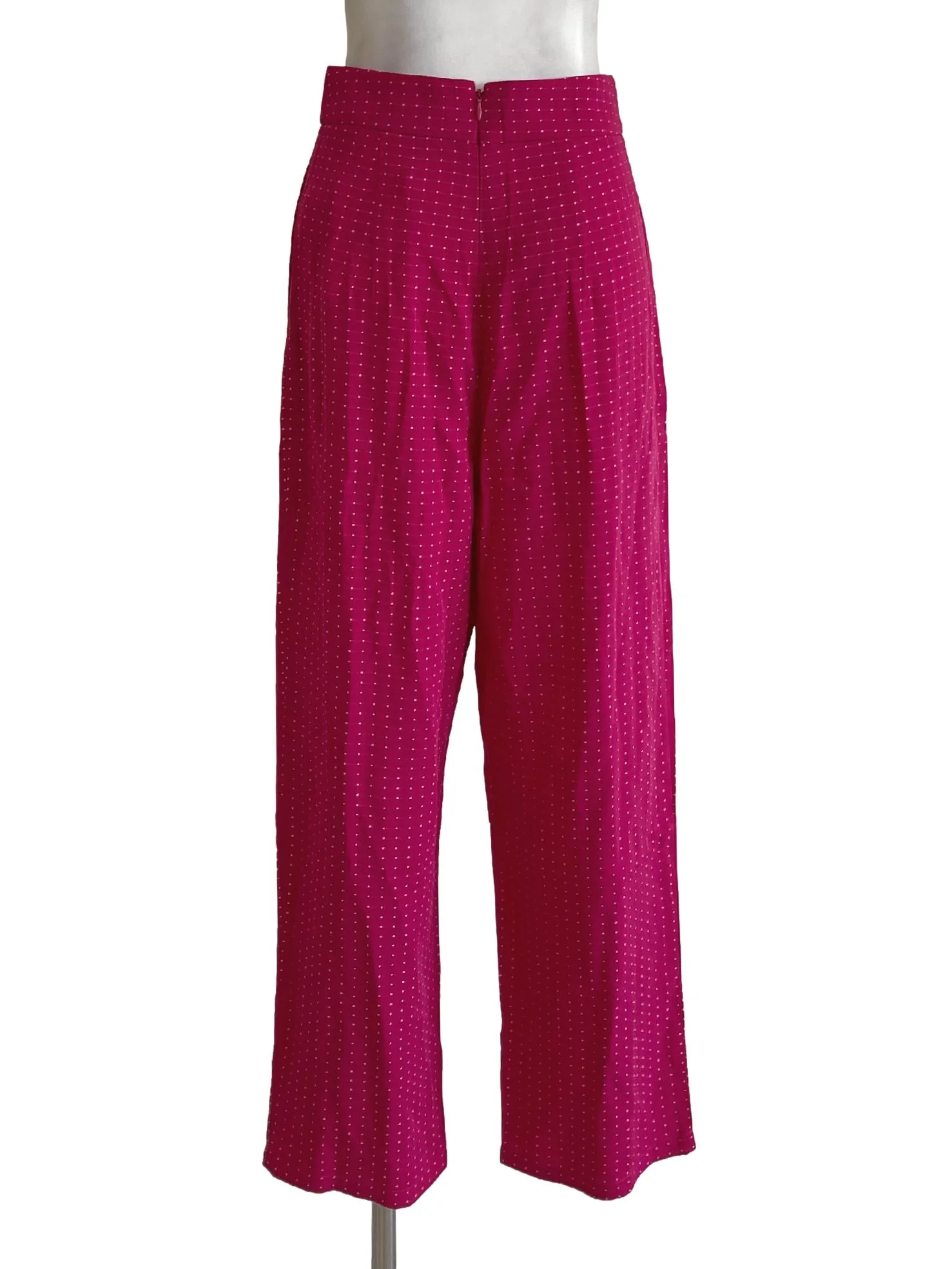 Pink Punch Grid Pleated Pants LB - Image 2