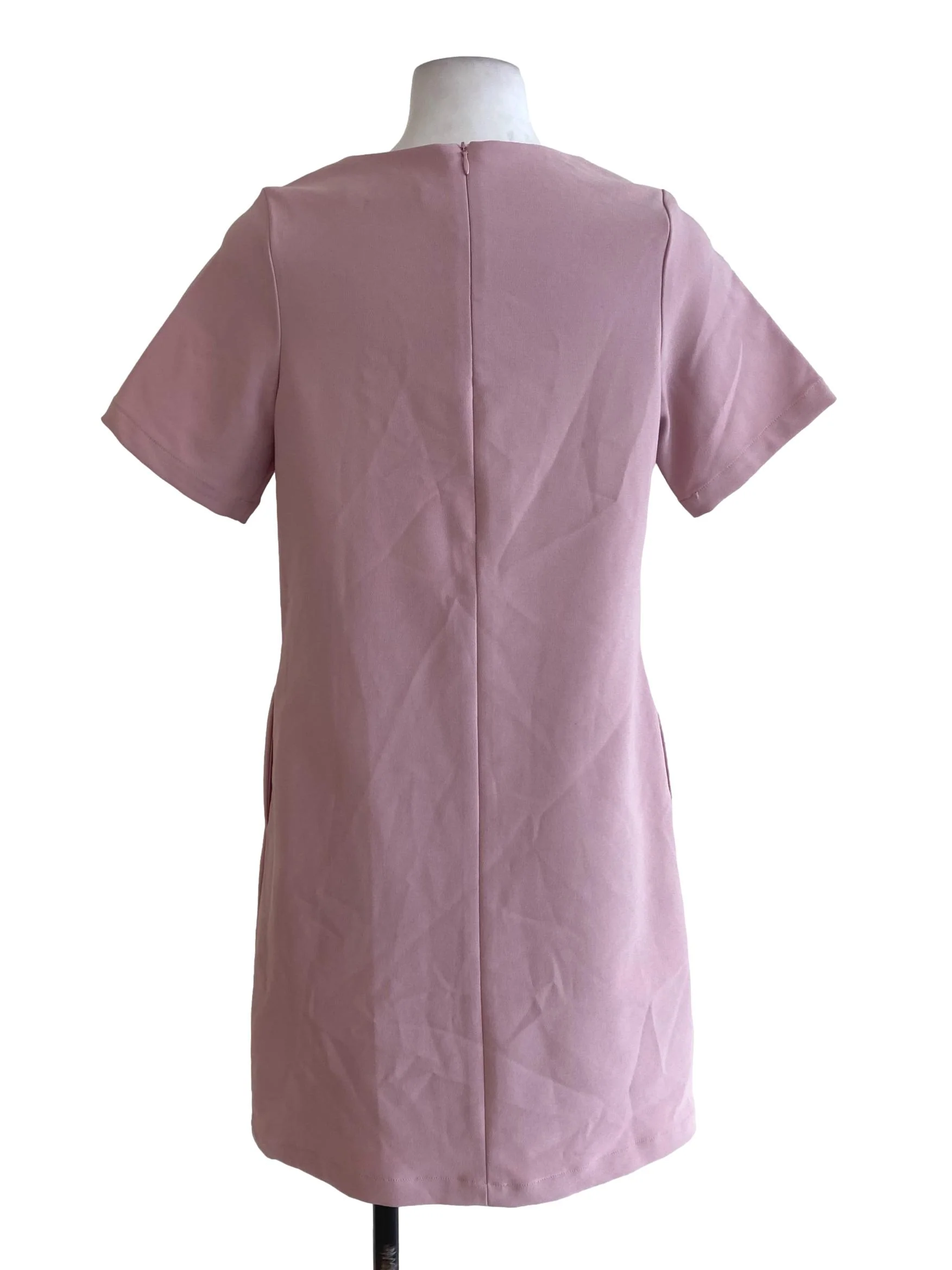 Pink Round Neck Dress - Image 2