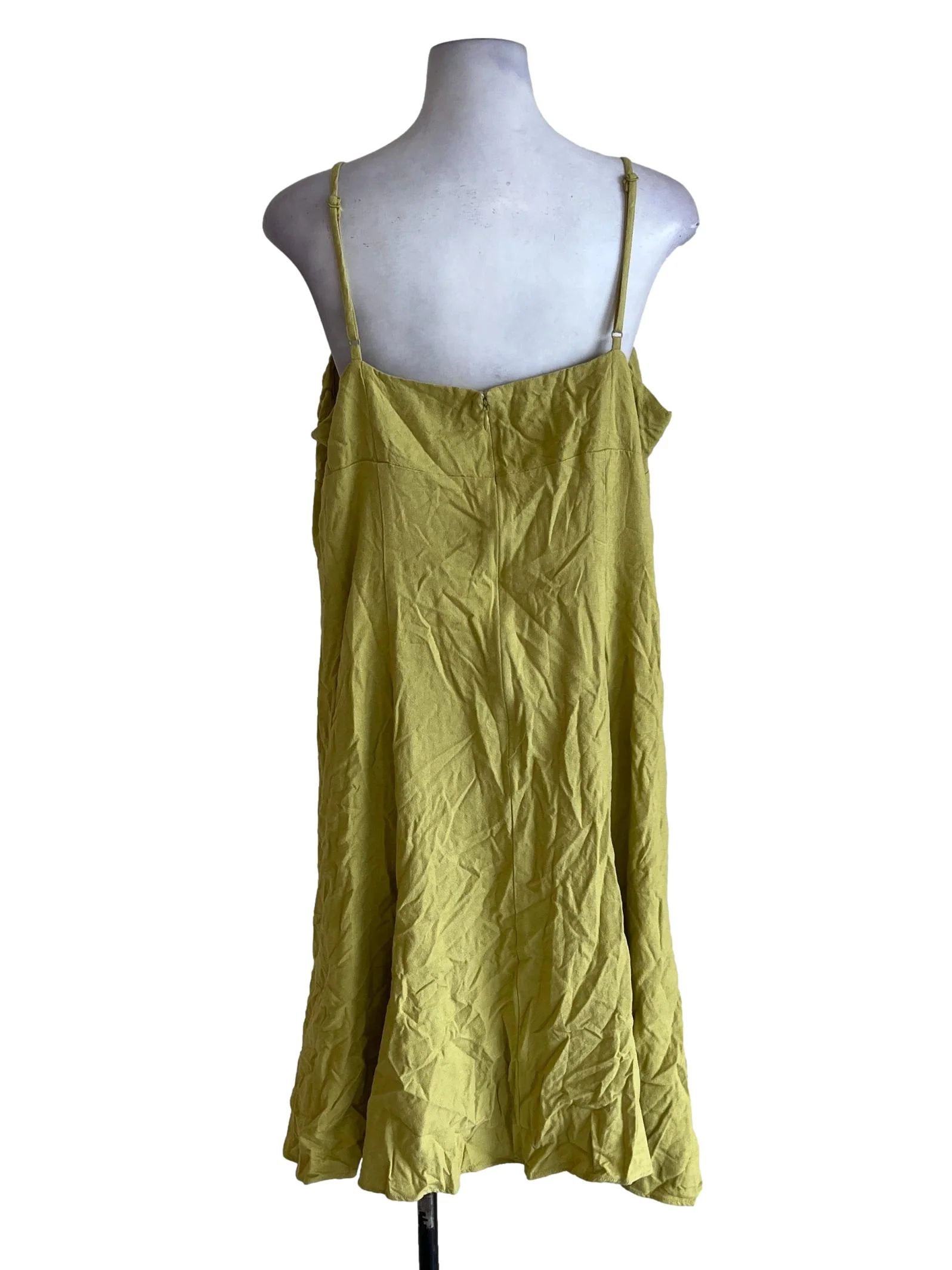 Pistachio Green Halter Strap Sun Dress - Image 2