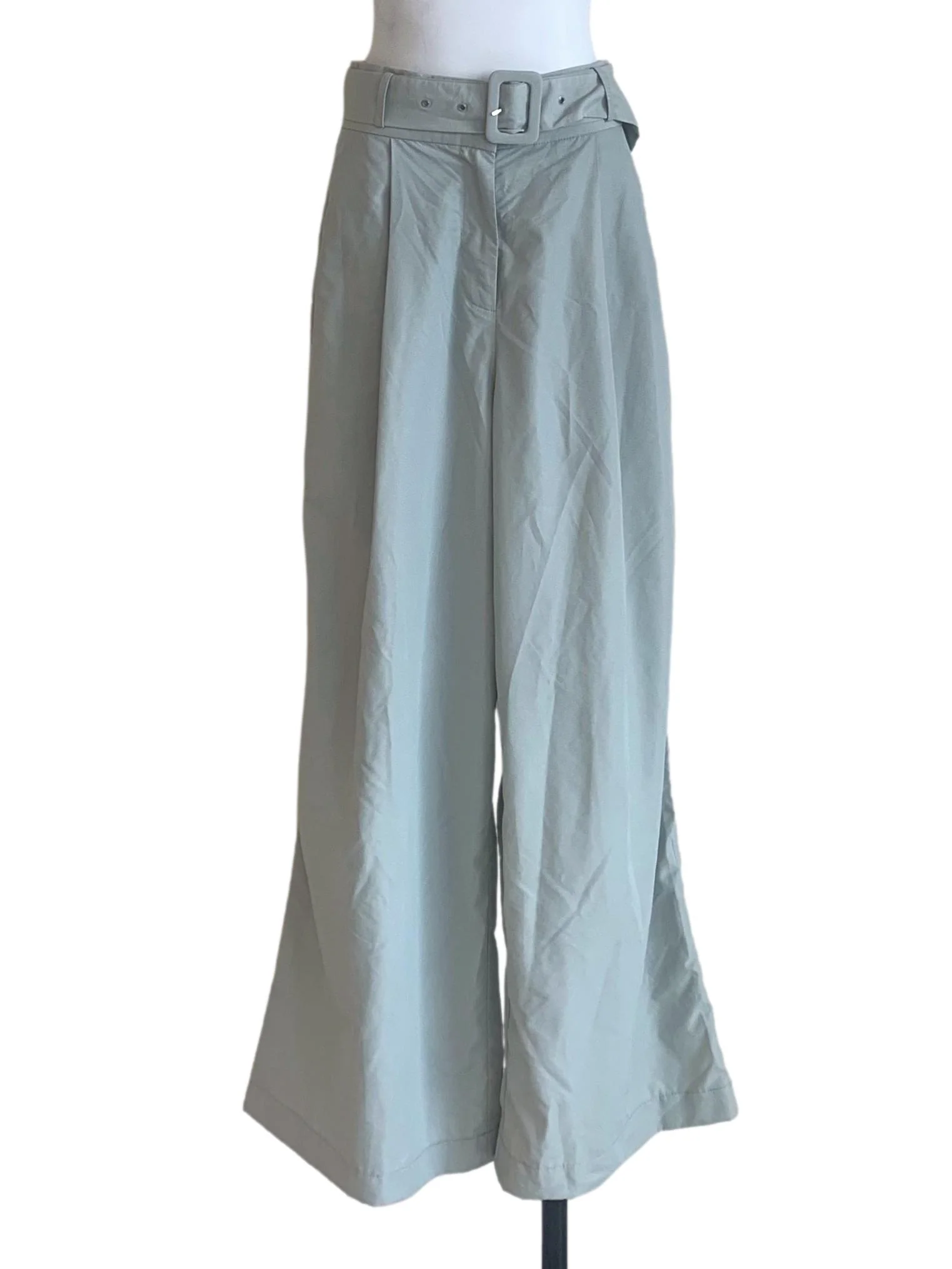 Pistachio Green Wide Leg Pants LB