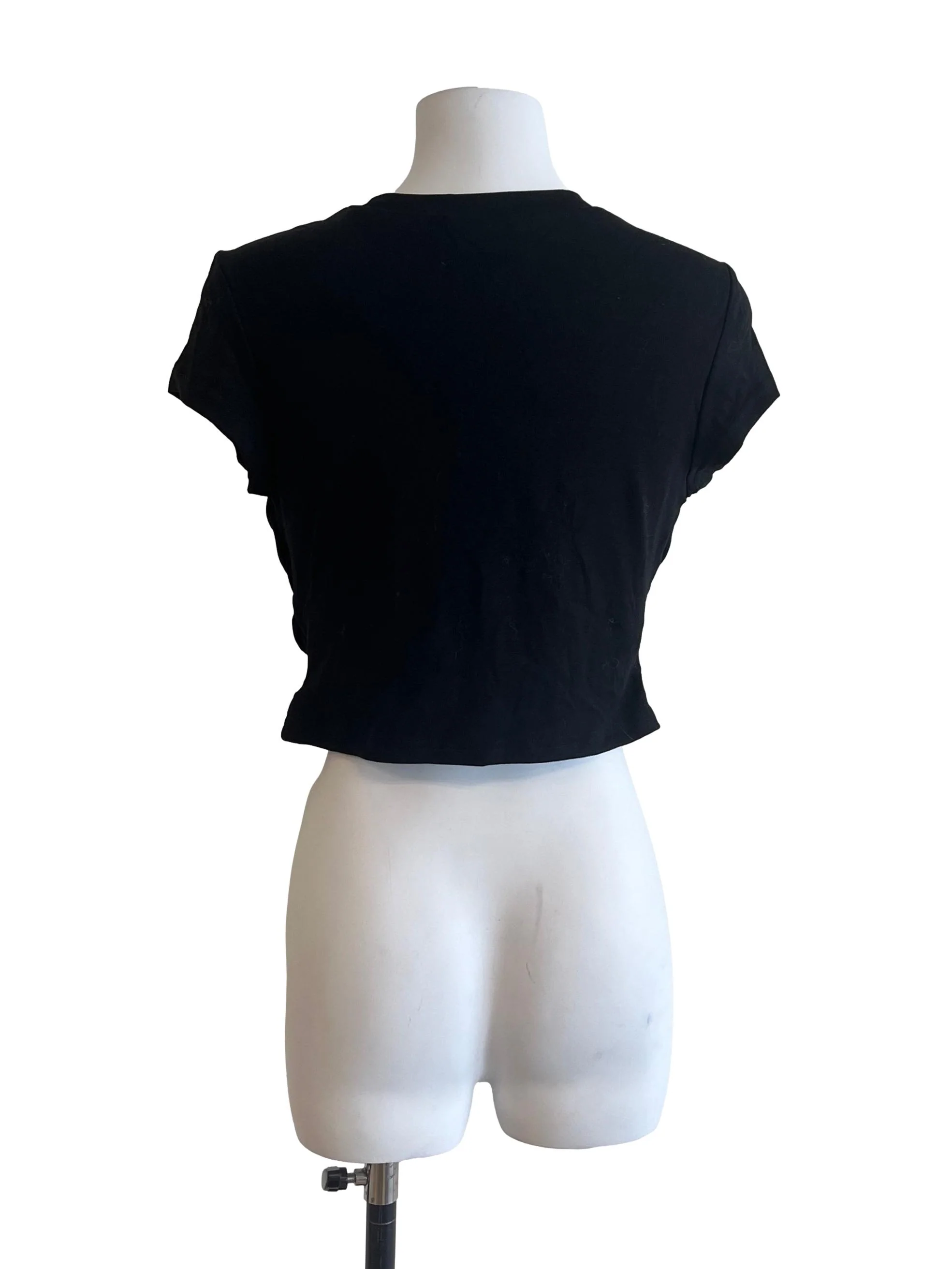 Pitch Black Crop Top - Image 2