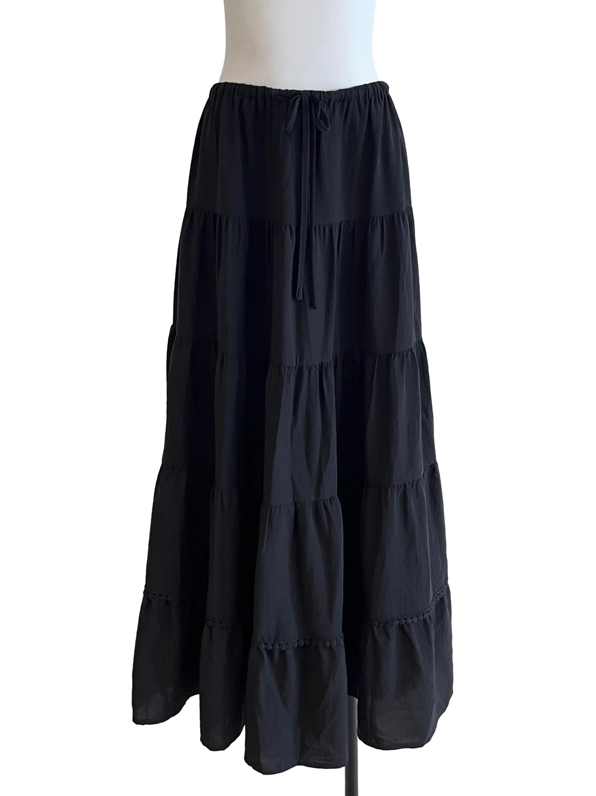Pitch Black Maxi Skirt