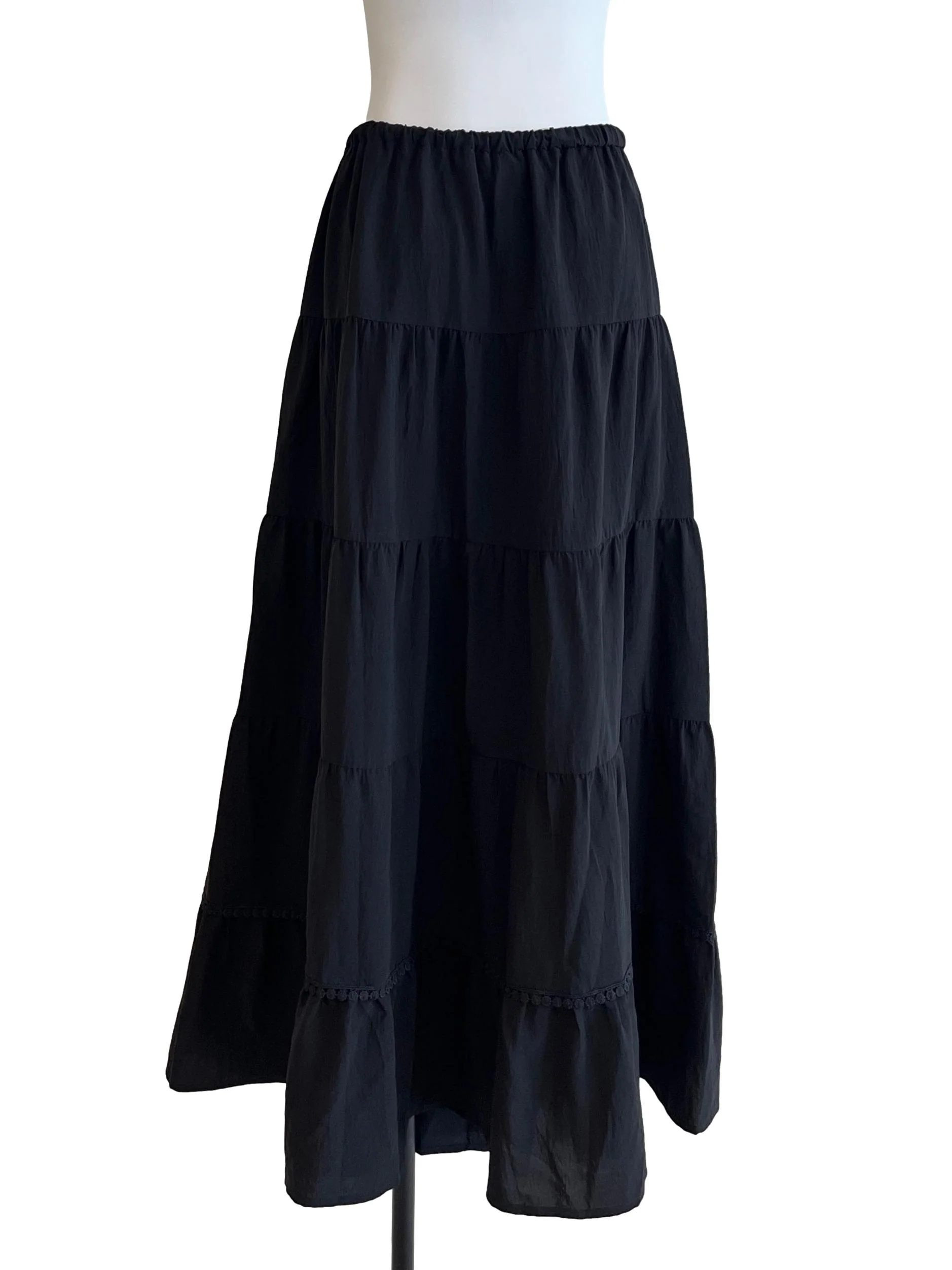 Pitch Black Maxi Skirt - Image 2