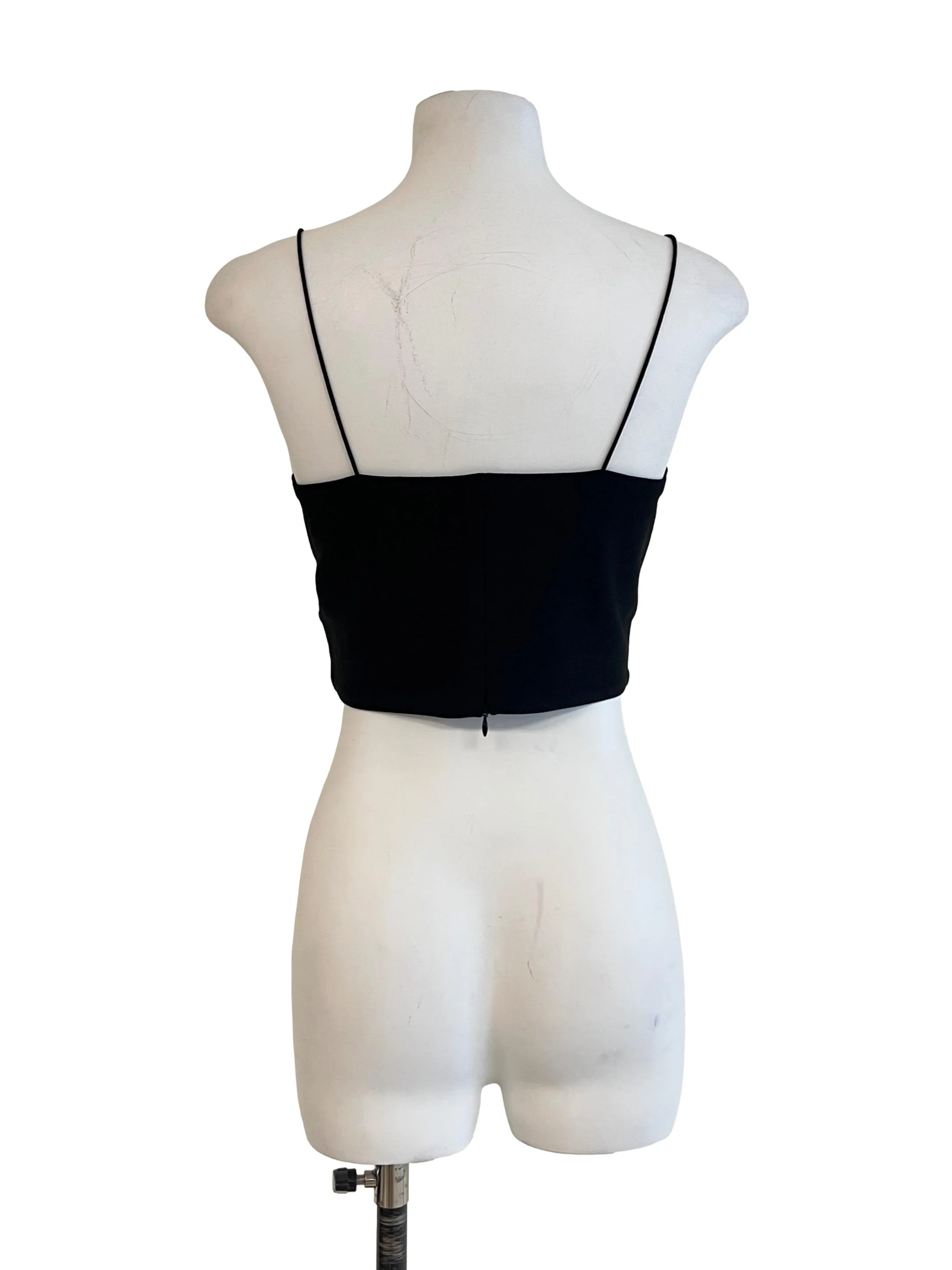 Pitch Black Spaghetti Strap Top - Image 2