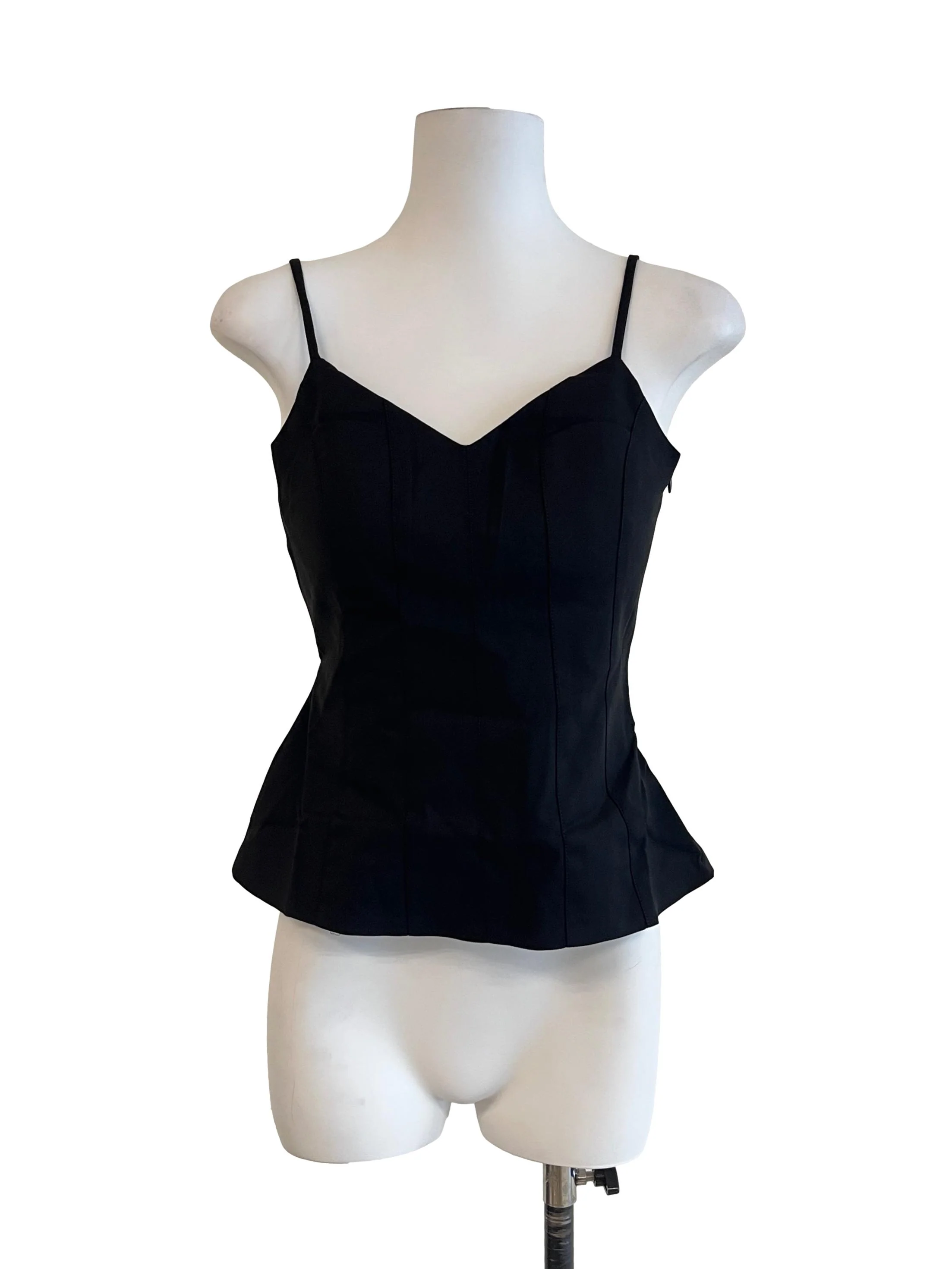 Pitch Black Sweetheart Sleeveless Top