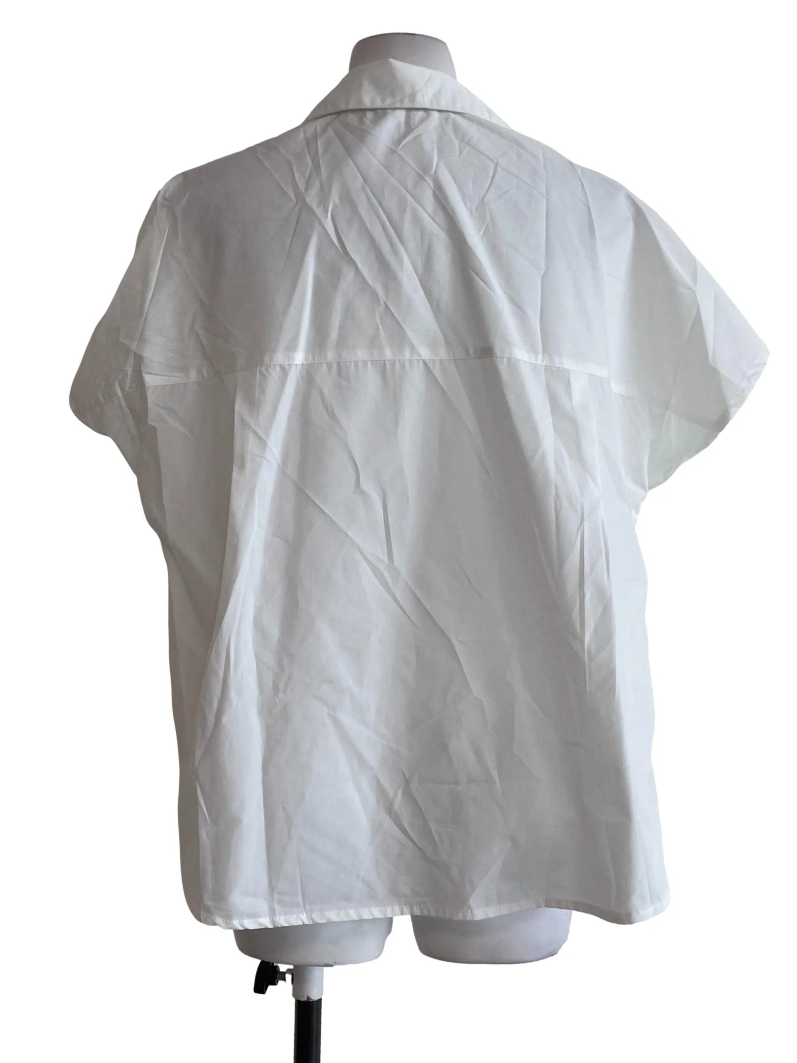 Plain White Oversized Shirt - Image 2