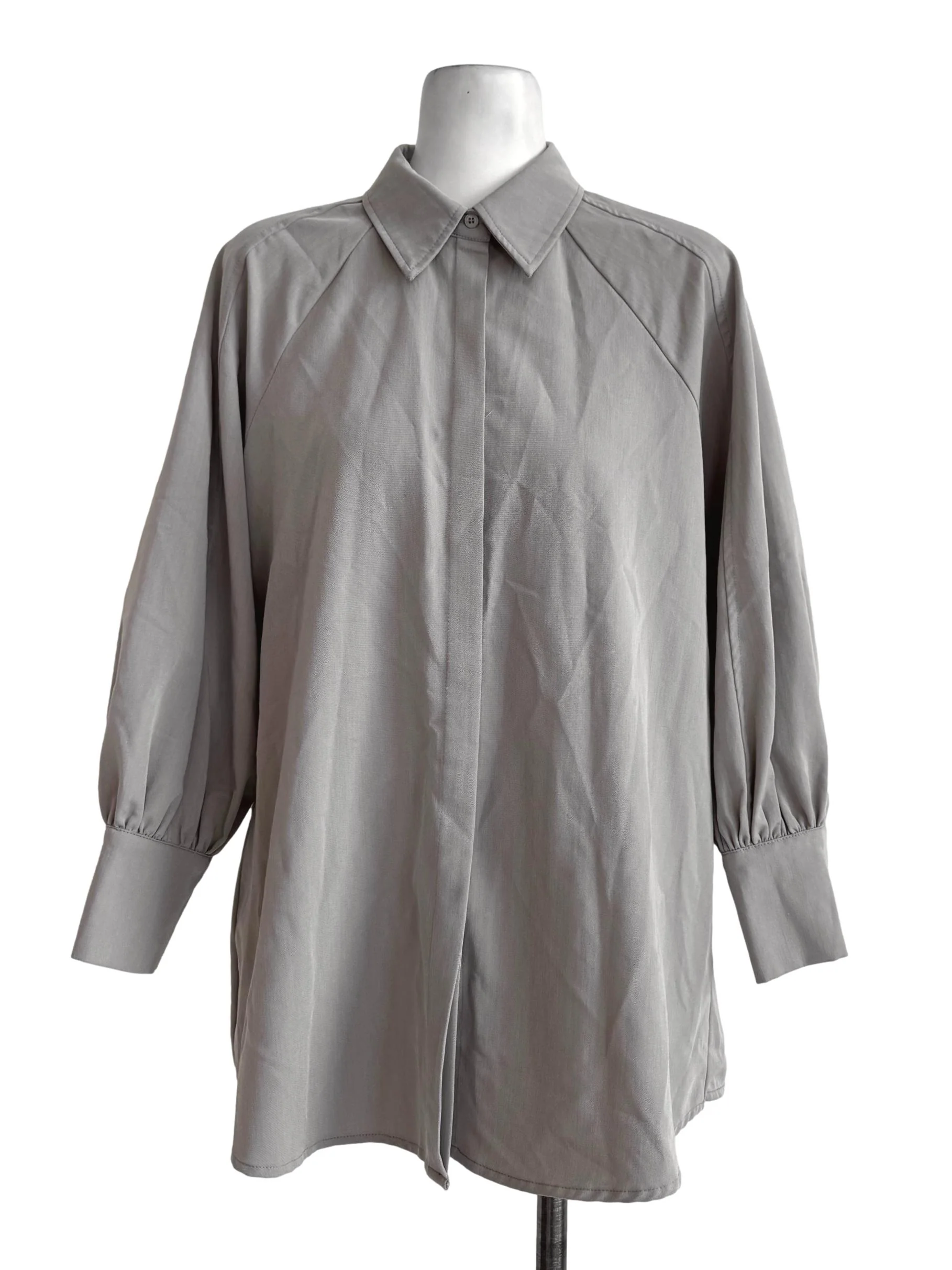 Potato Brown Long Sleeve Blouse