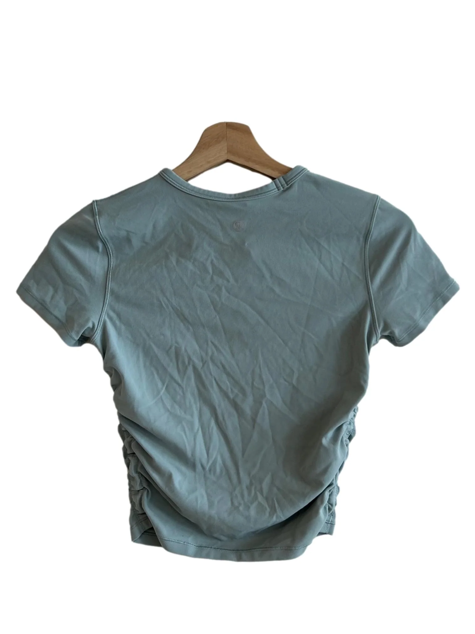 Powder Blue Ruched Side Top - Image 2